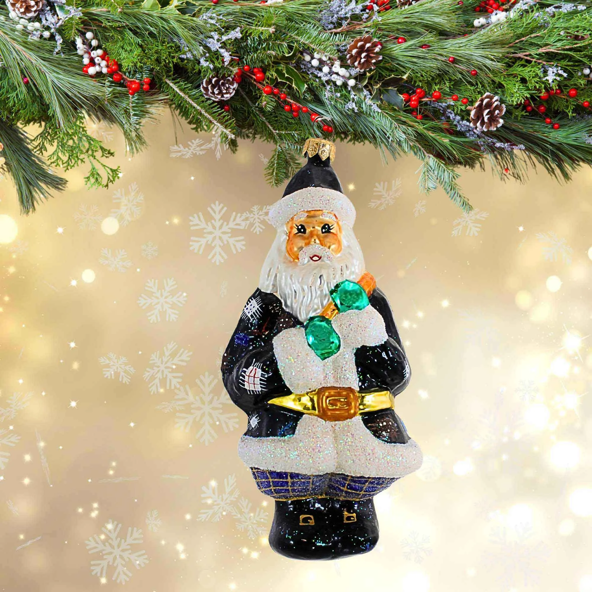 (1228) Christopher Radko Company Oxford Santa, 7.00 Inch, Ornament Christmas 972560