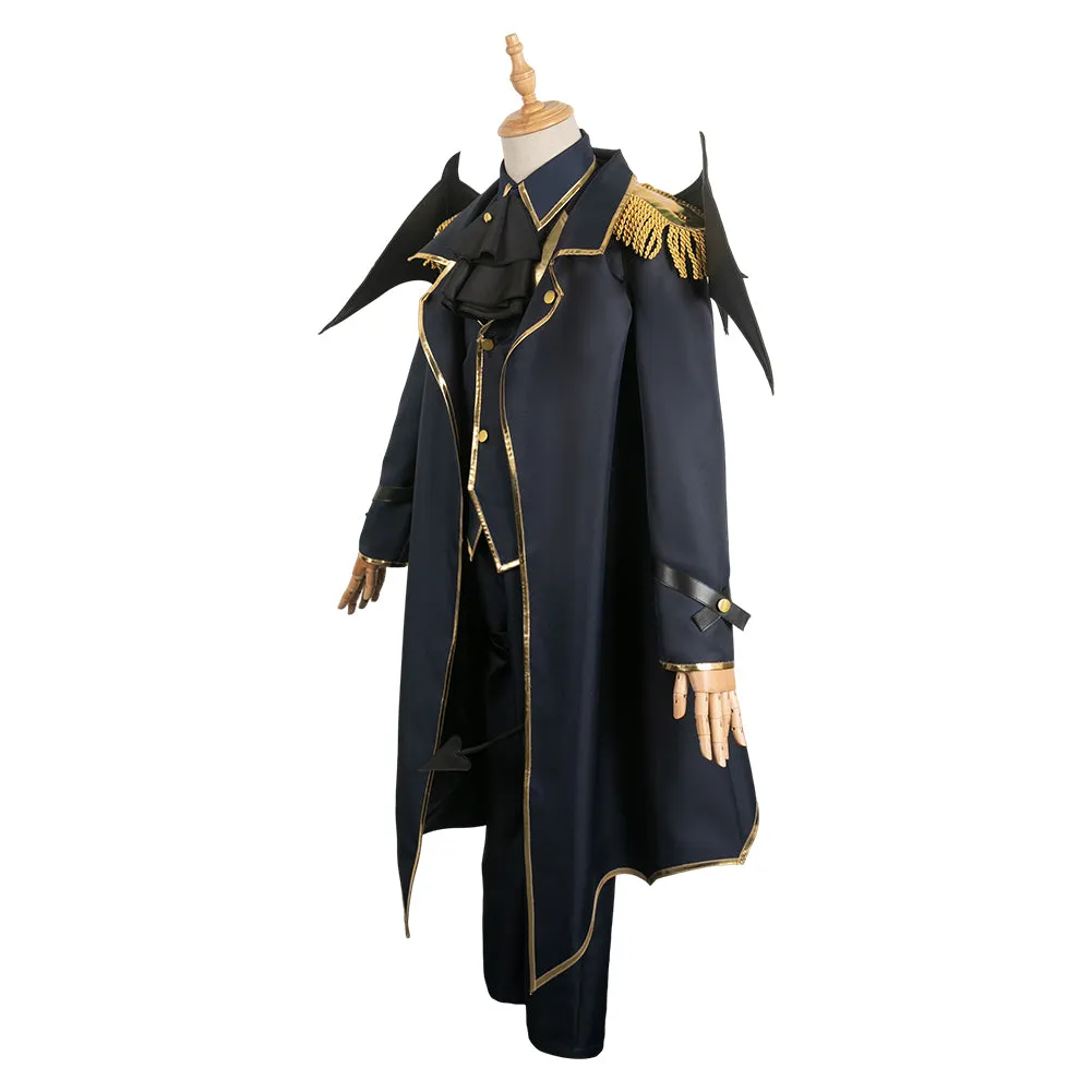 Blue Lock Nagi Seishiro Dark Blue Devil Outfit Party Carnival Halloween Cosplay Costume