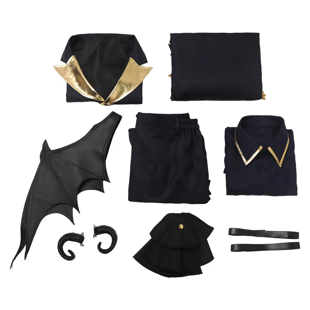 Blue Lock Nagi Seishiro Dark Blue Devil Outfit Party Carnival Halloween Cosplay Costume