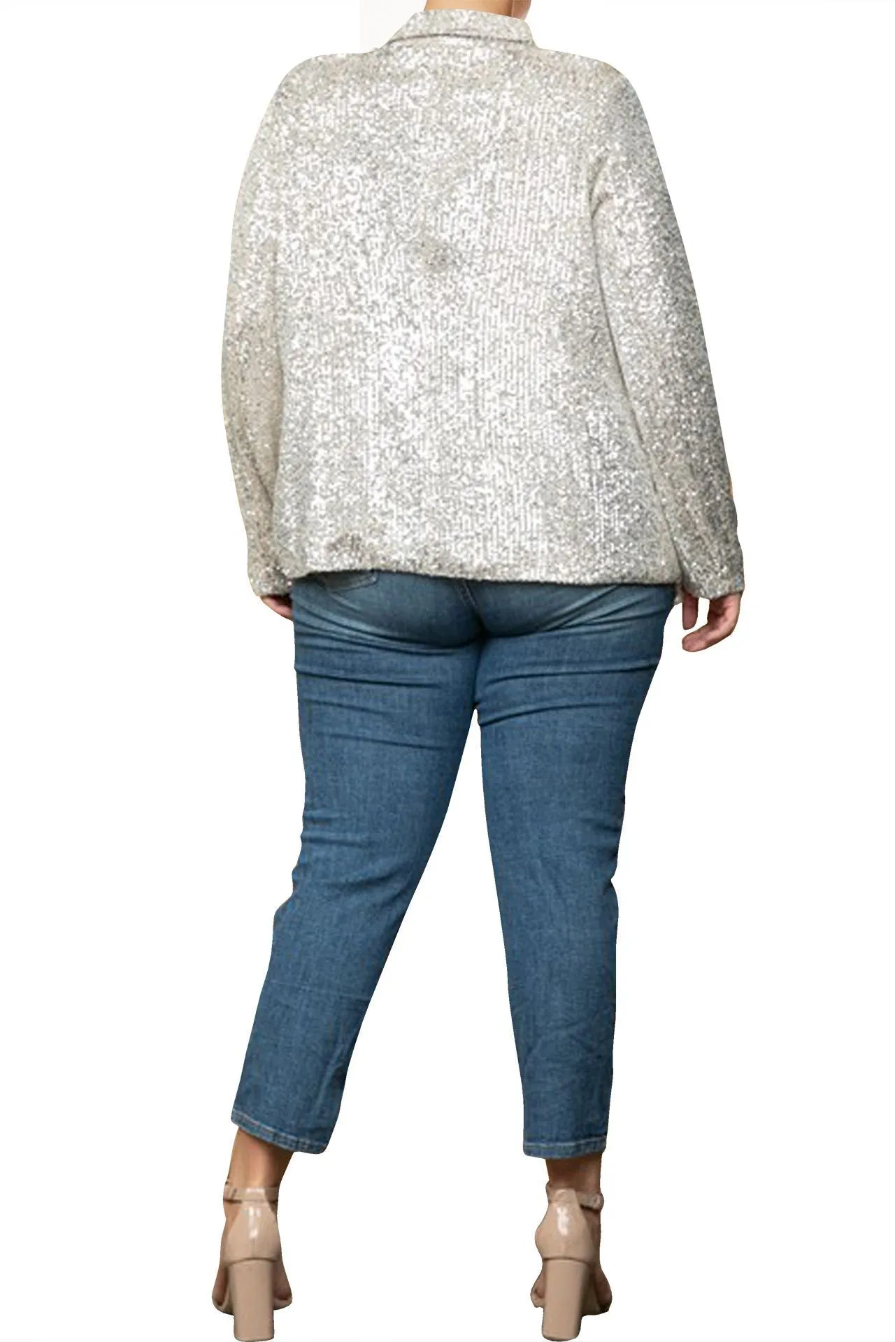 Champagne Sequin Blazer