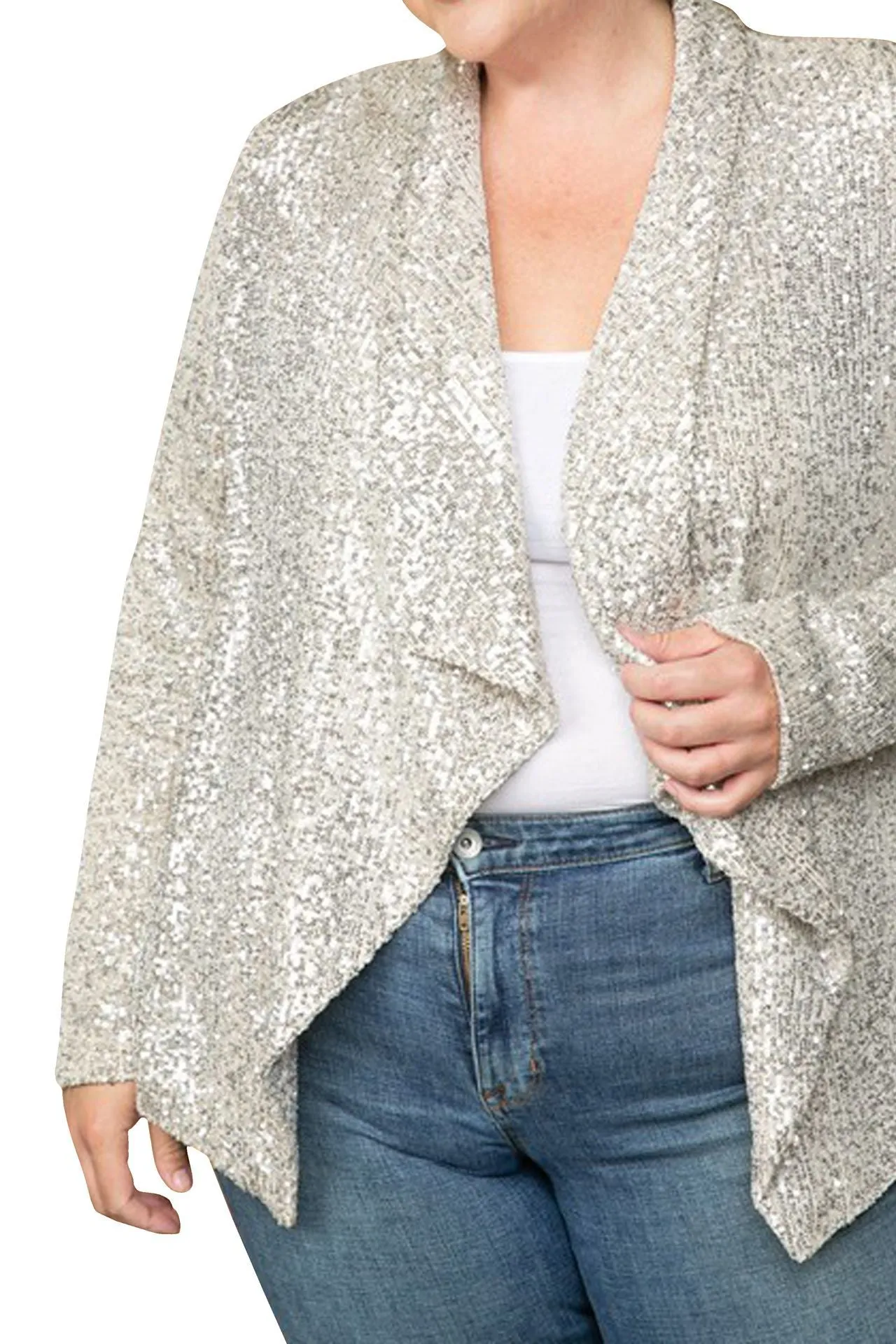 Champagne Sequin Blazer