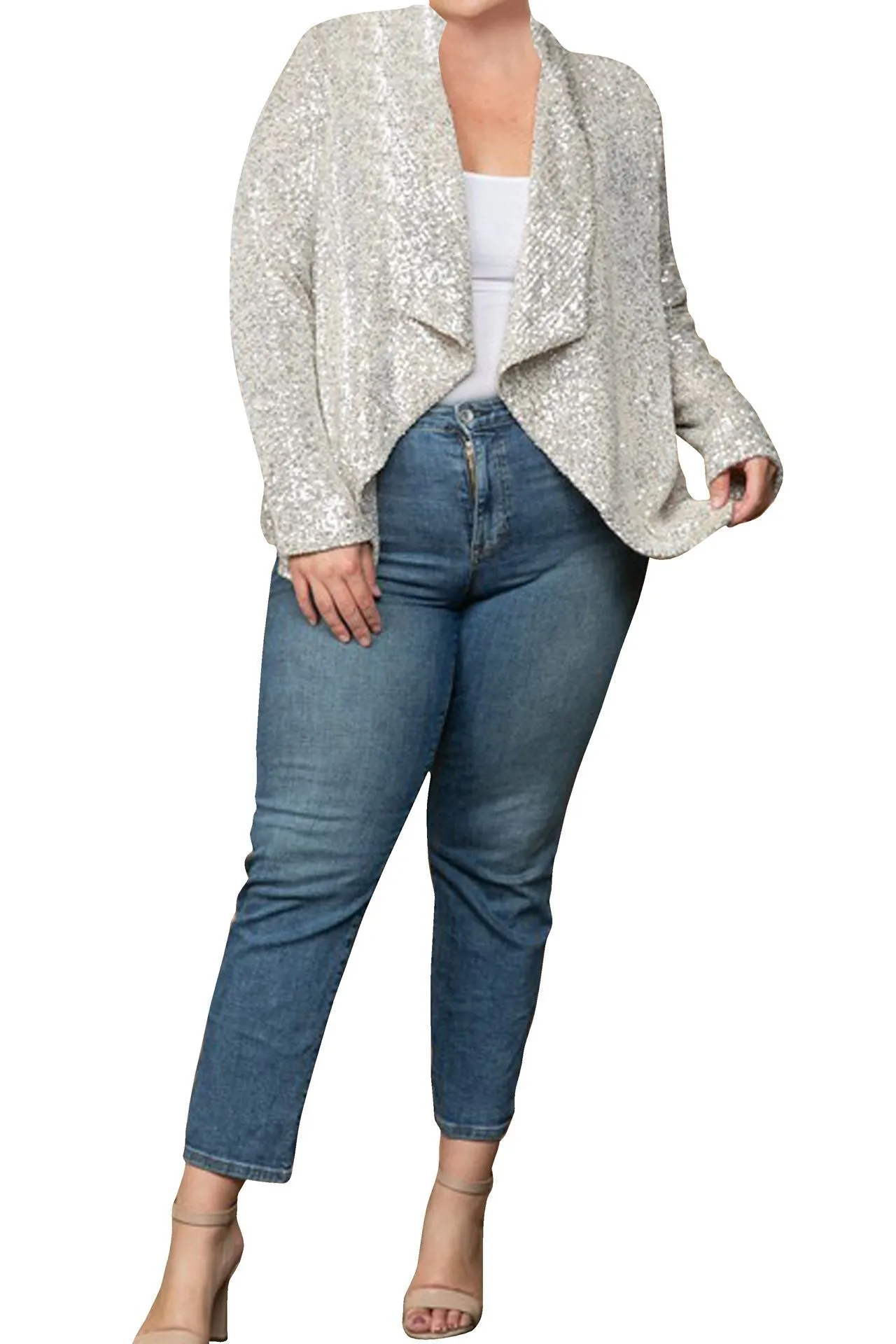 Champagne Sequin Blazer