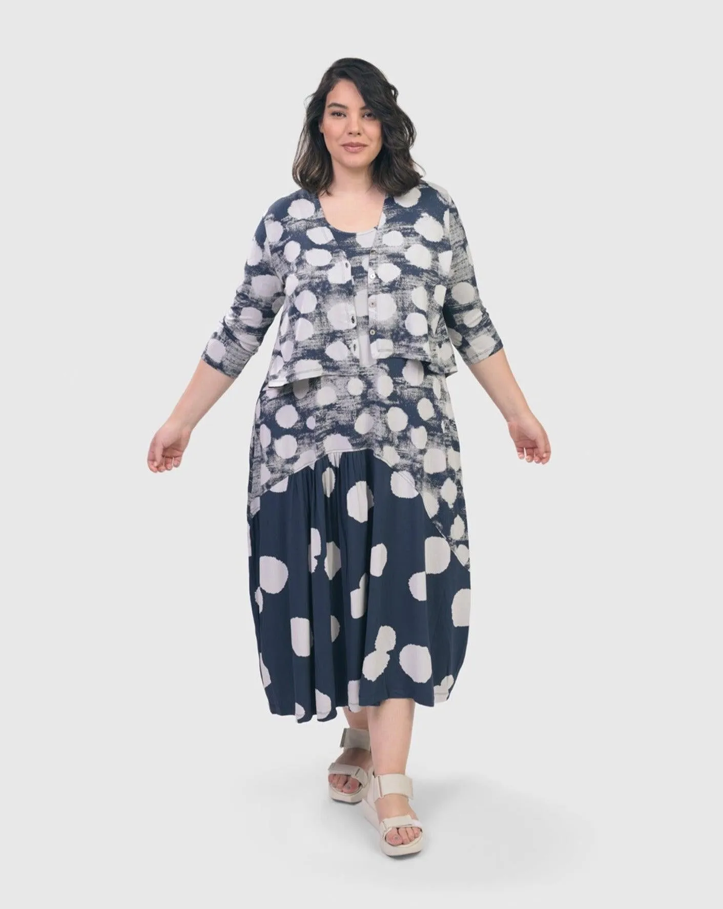 Cloud Crop Cardy Jacket, Navy