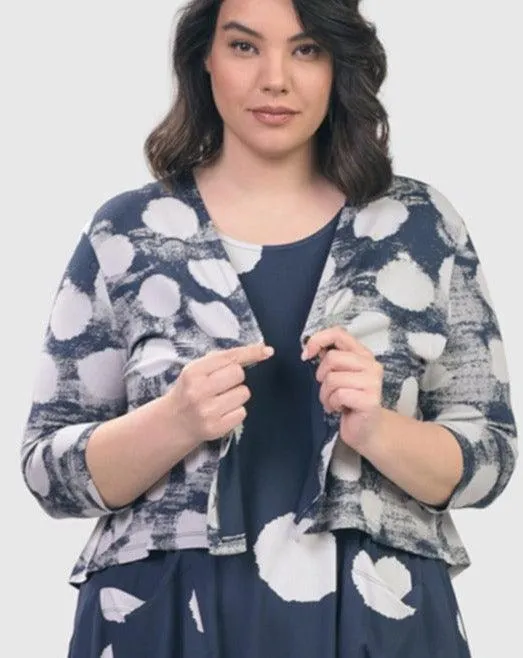 Cloud Crop Cardy Jacket, Navy
