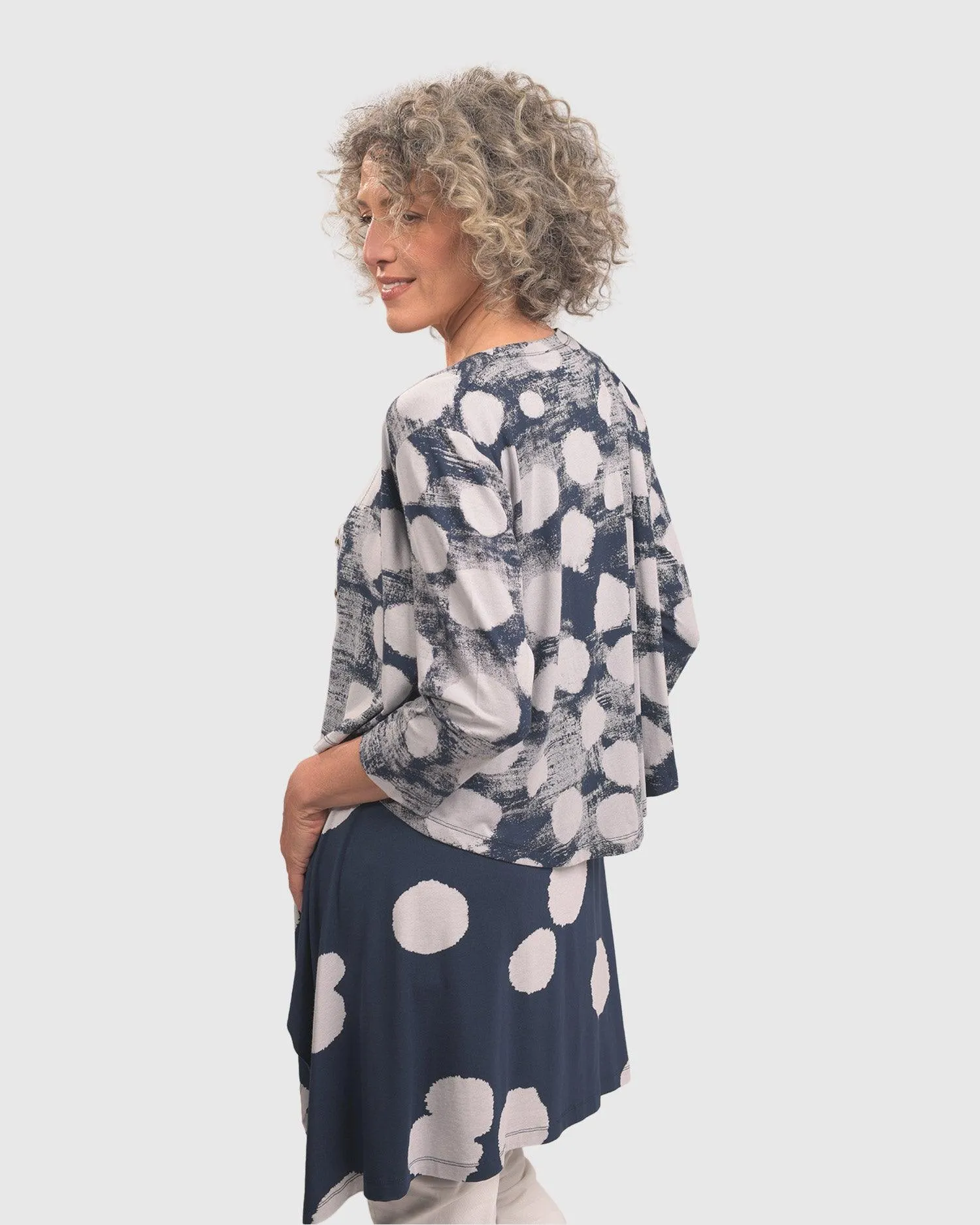 Cloud Crop Cardy Jacket, Navy