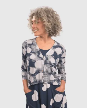 Cloud Crop Cardy Jacket, Navy