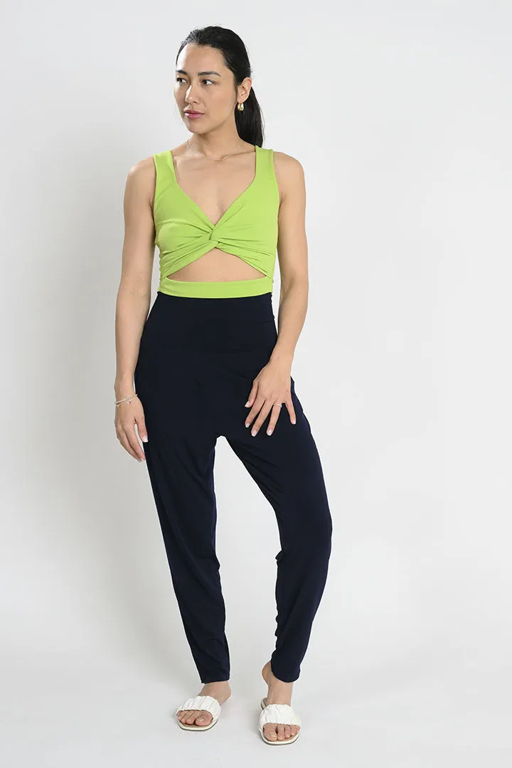 CROP BÉATRICE TWIST LIME