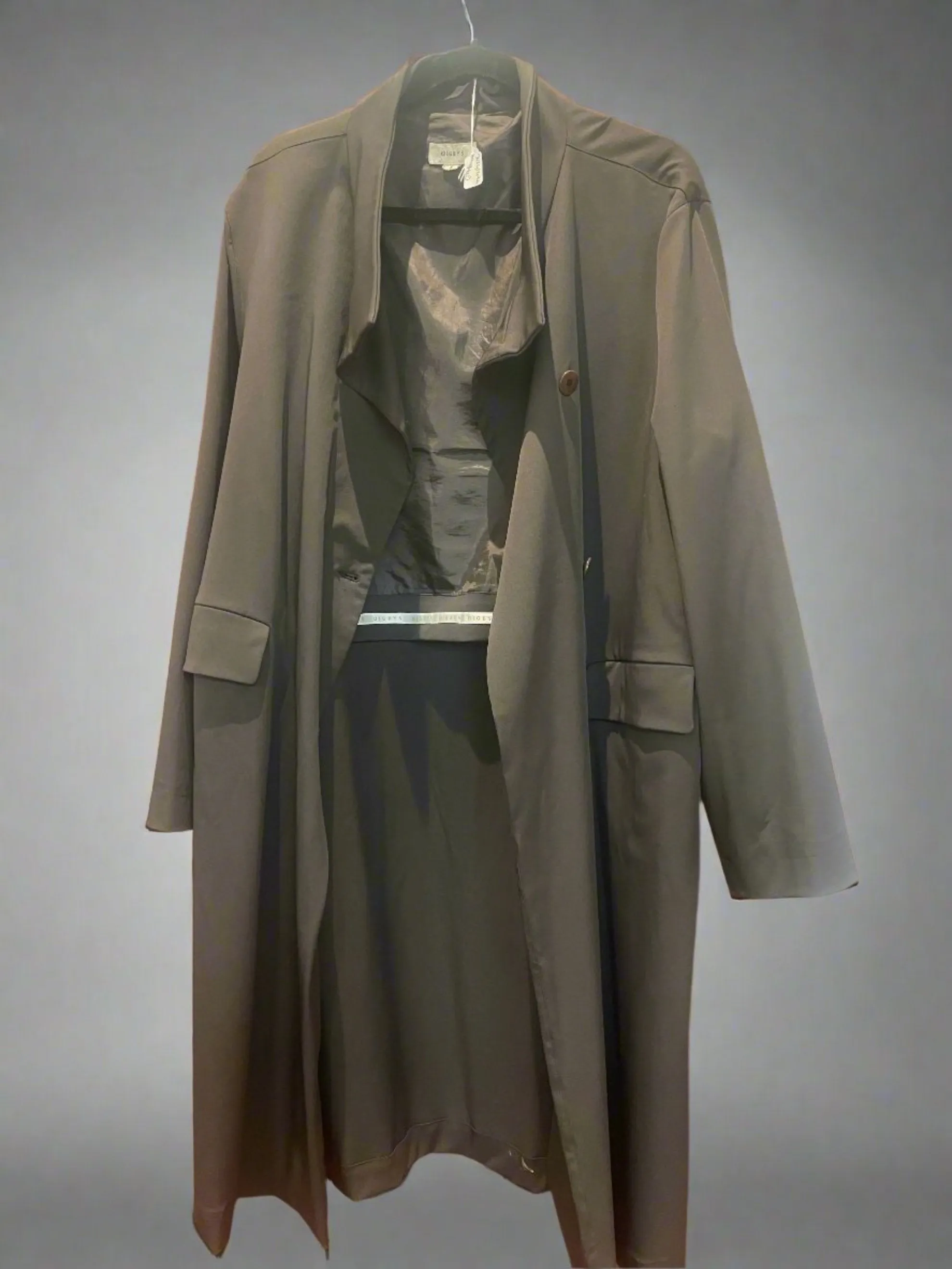 Digbys Dark Brown Long Trenchcoat