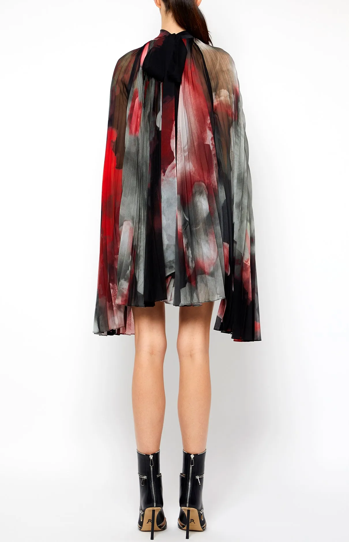 DRAPED TURTLENECK PLISSE TUNIC