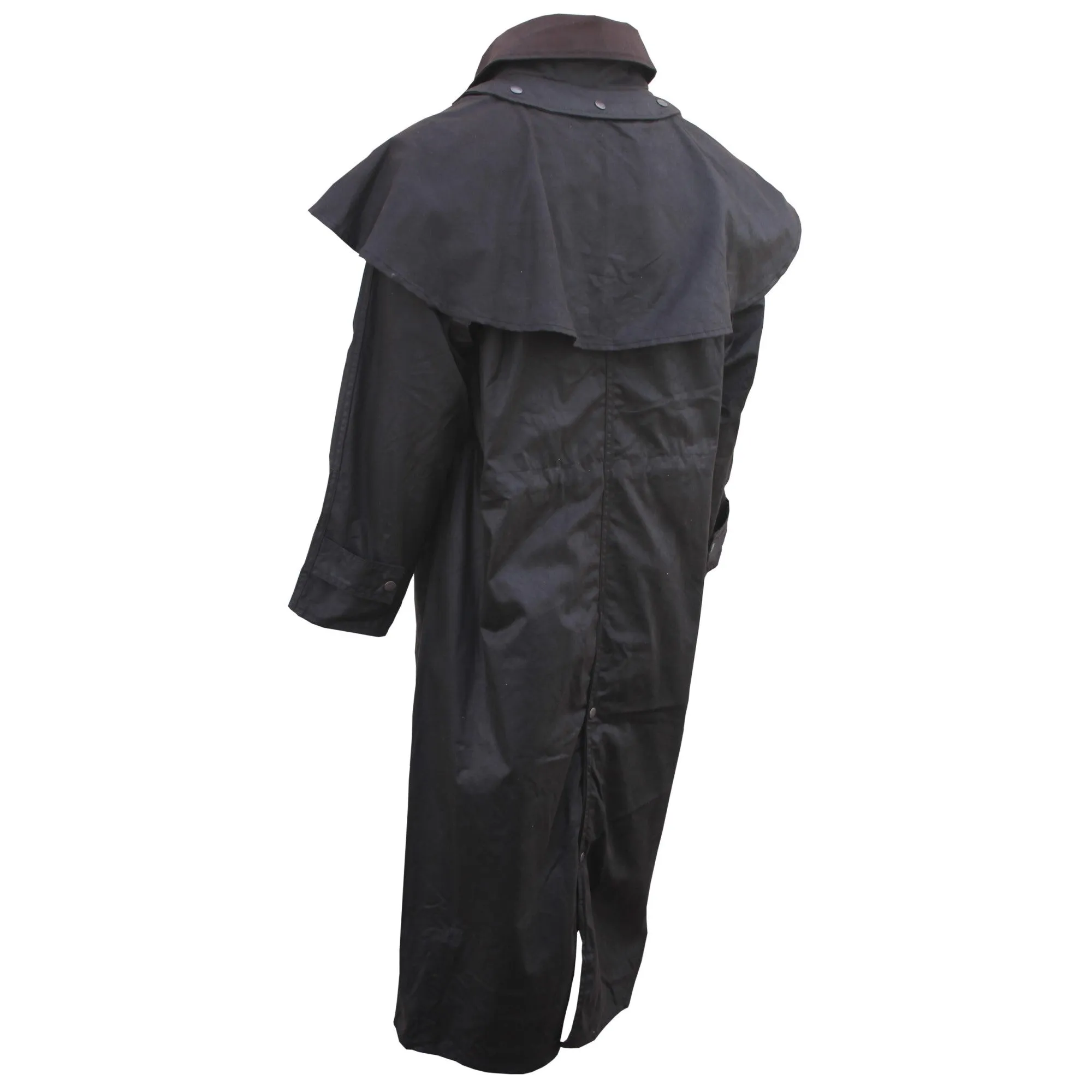 Fox Fire Men's Snowy River Long Brown Duster Riding Coat SRH-BROWN