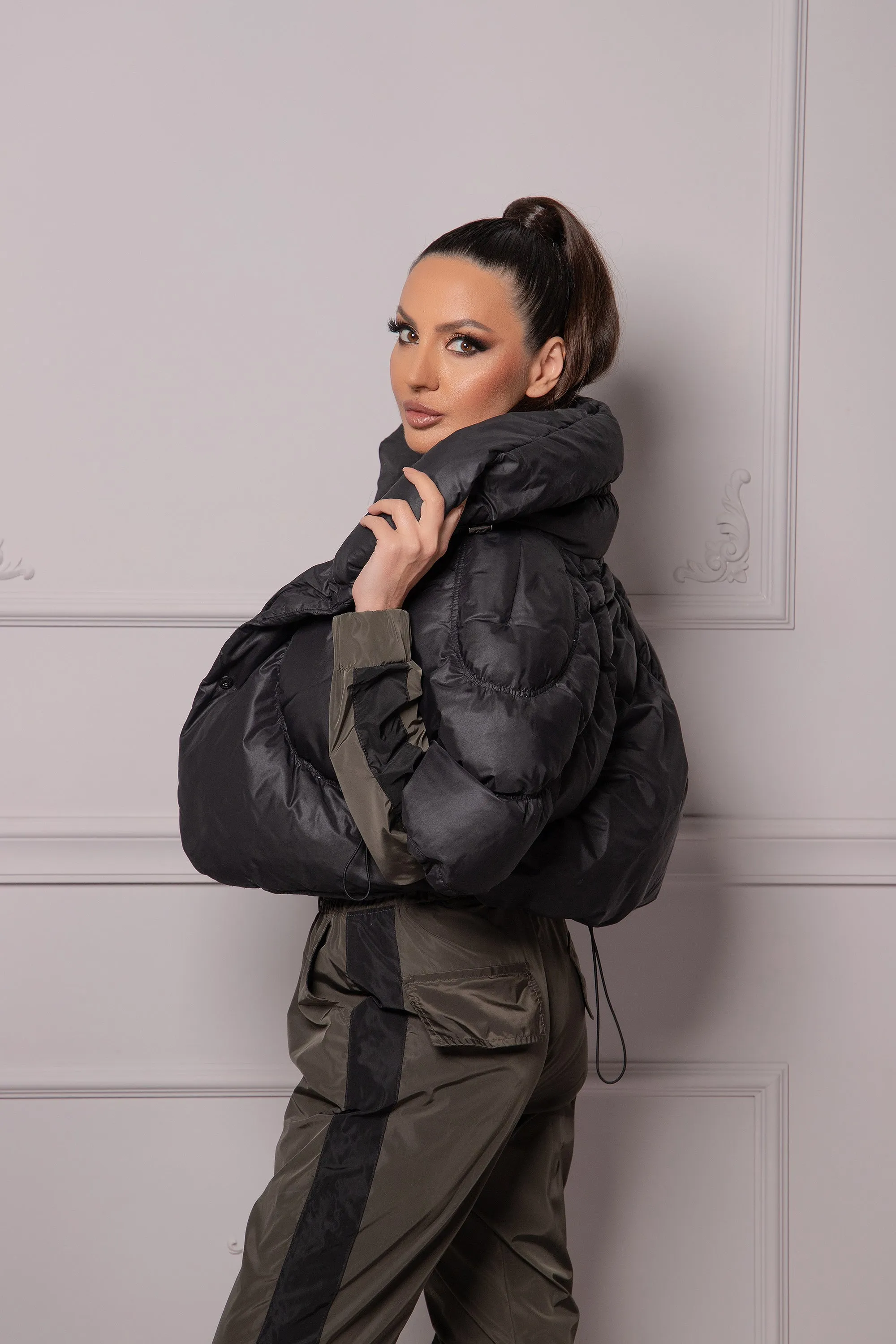 GATHERED PUFFER JACKET