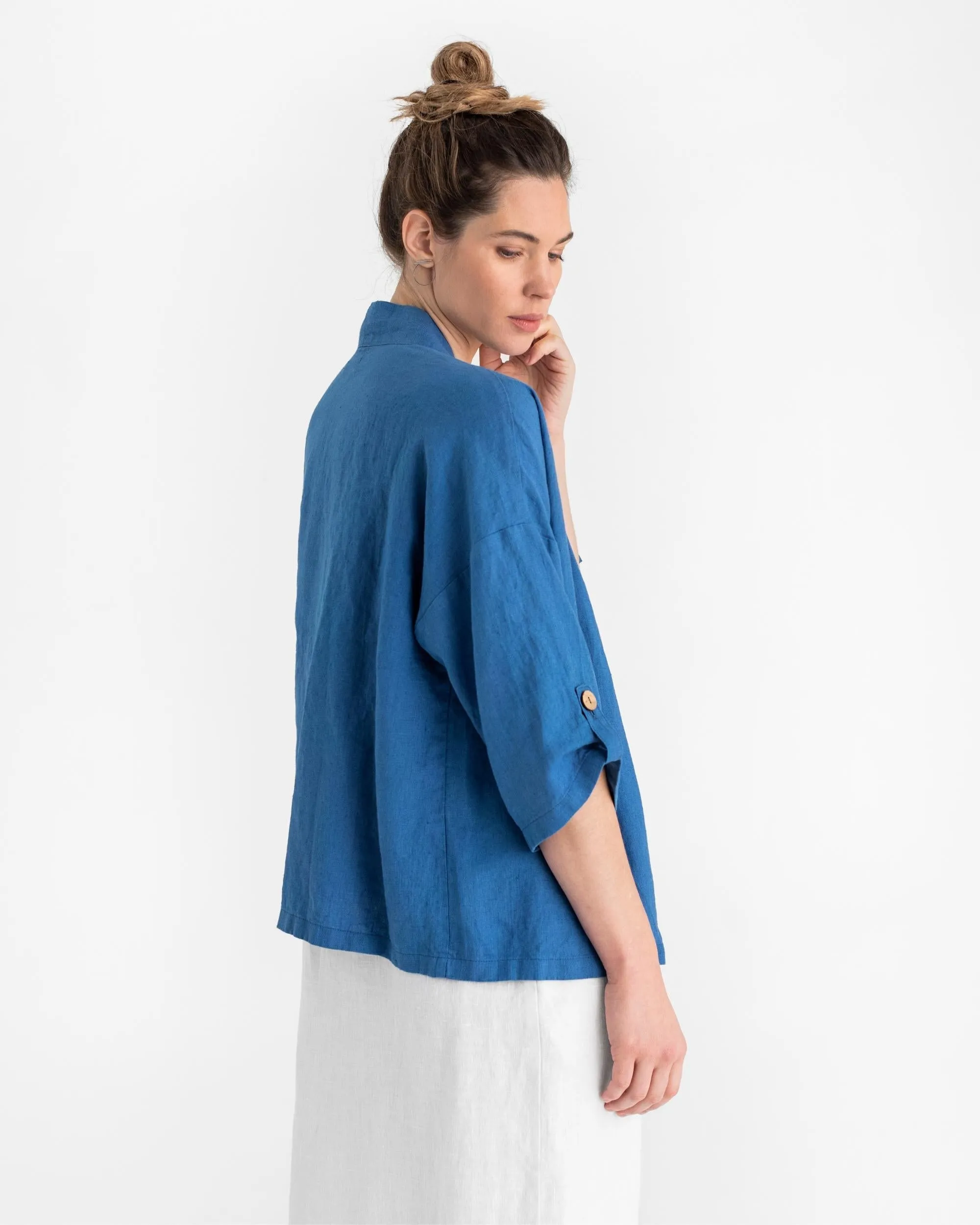 Linen kimono jacket BANOS in Various colors
