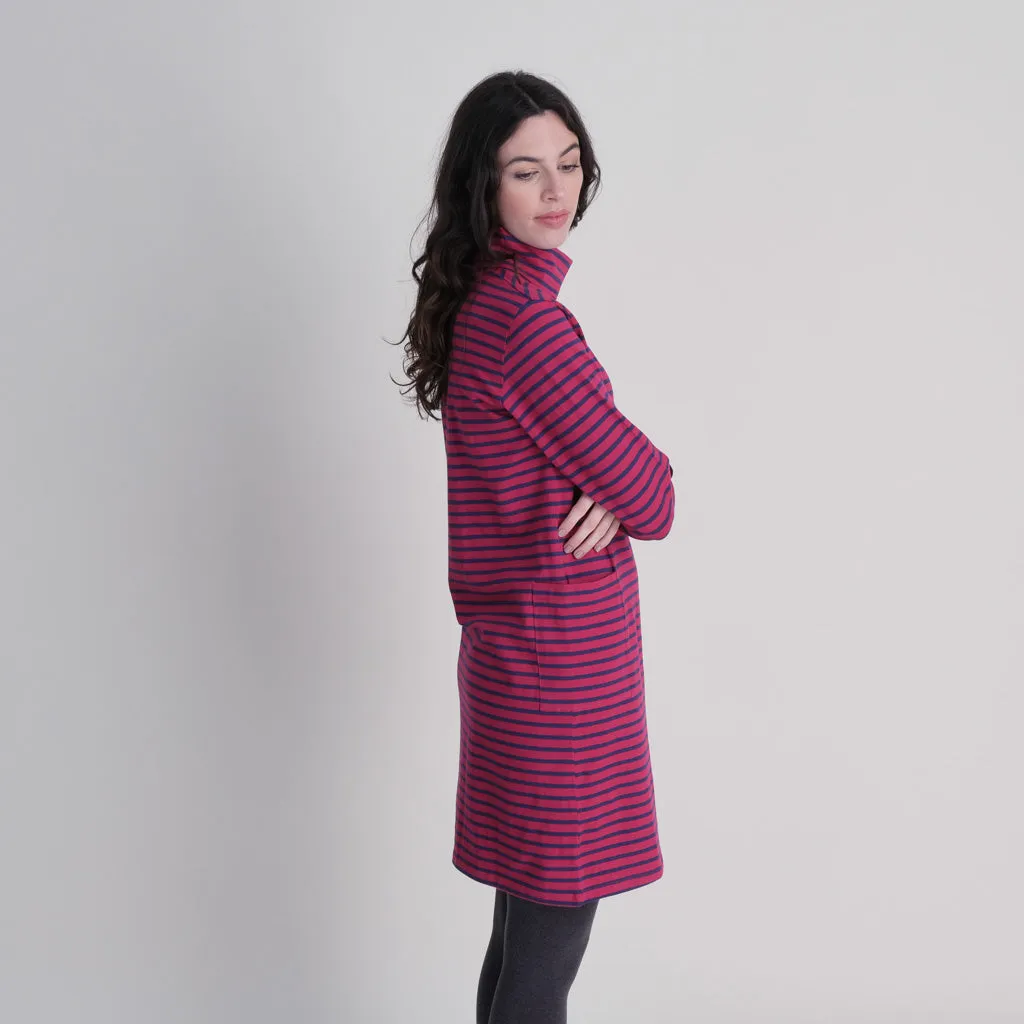 Lola Turtle Neck Striped Tunic