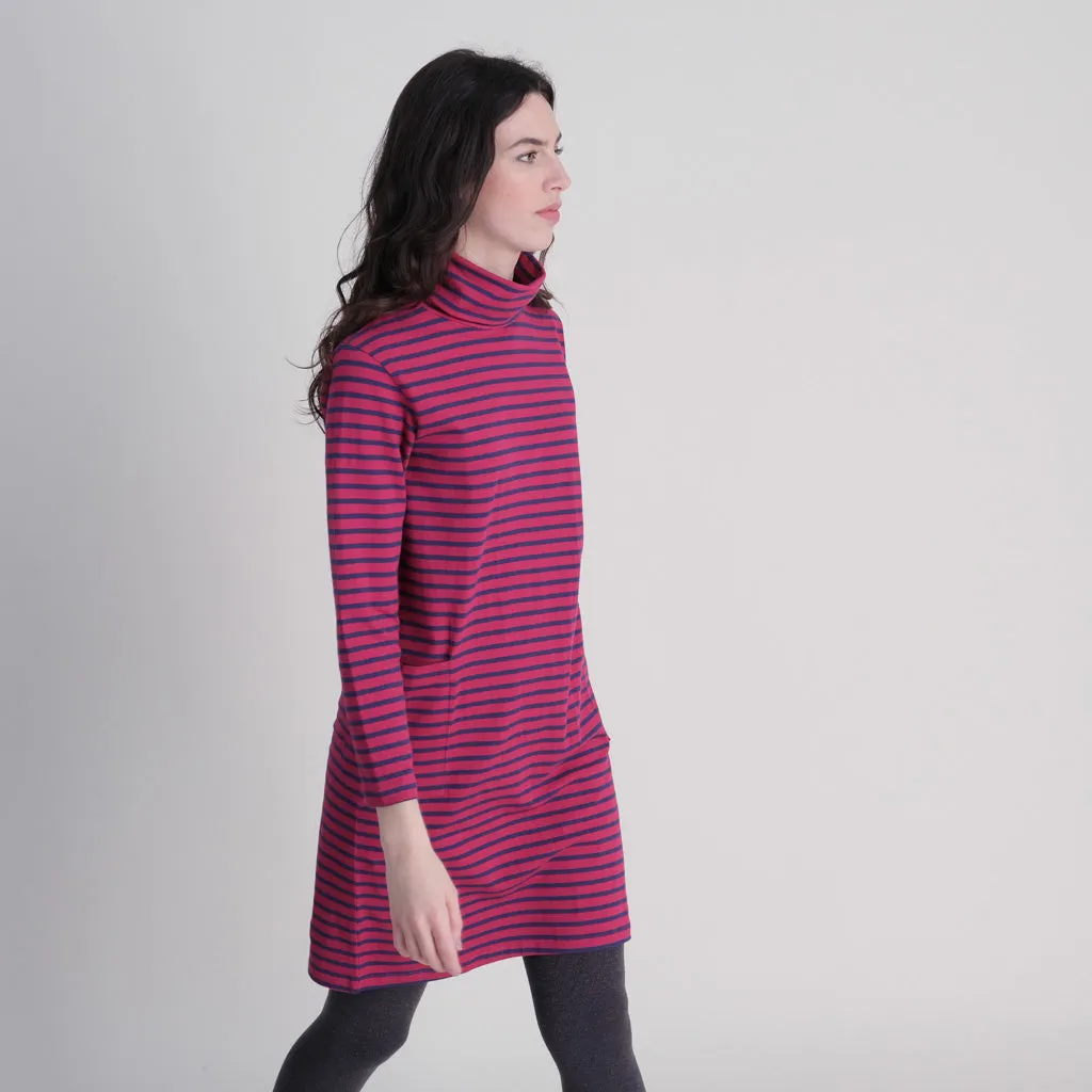 Lola Turtle Neck Striped Tunic