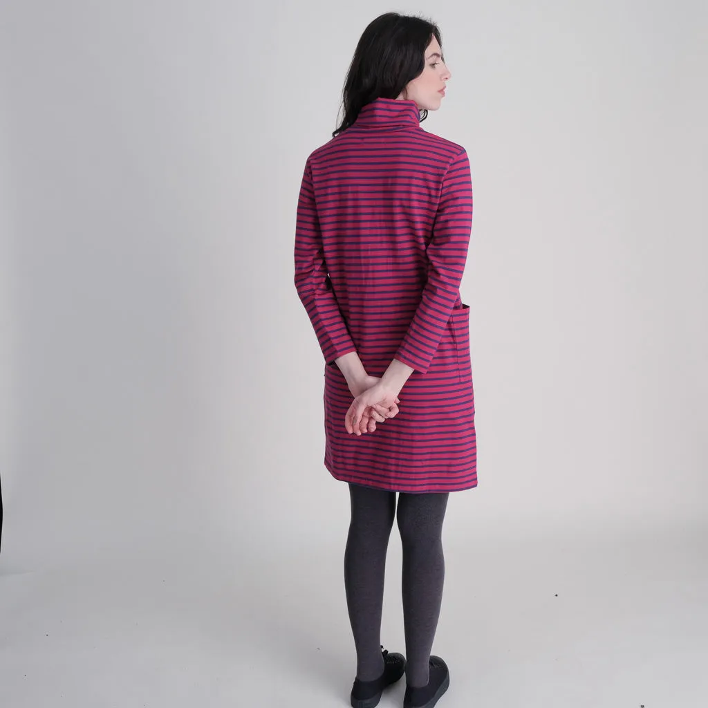 Lola Turtle Neck Striped Tunic