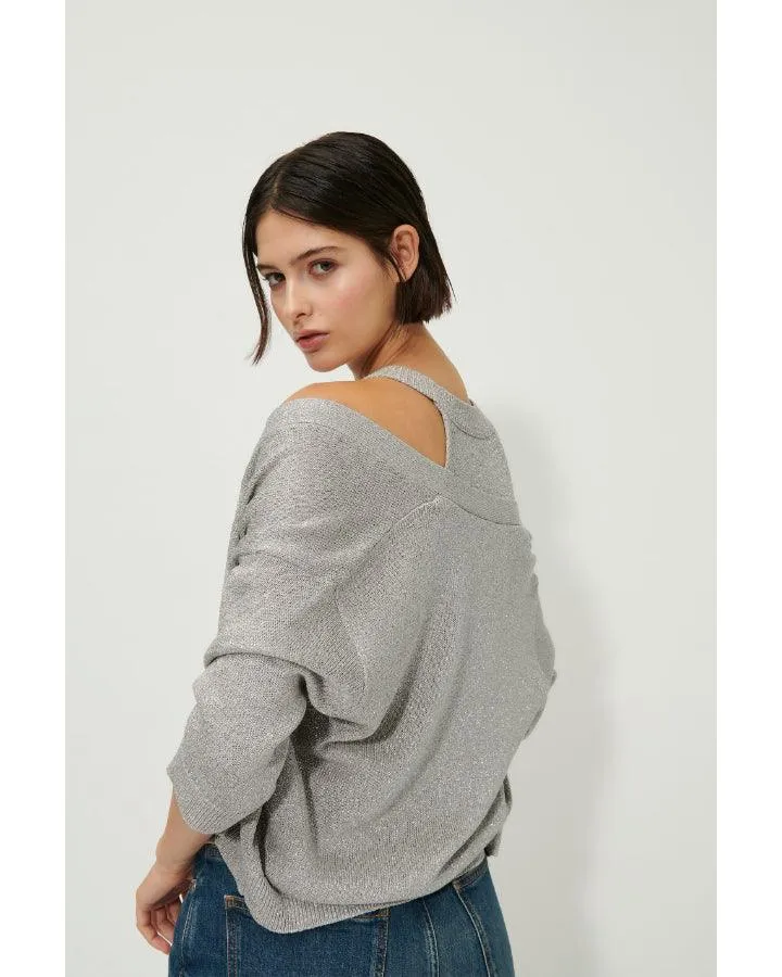 Luisa Cerano Lurex Cardigan