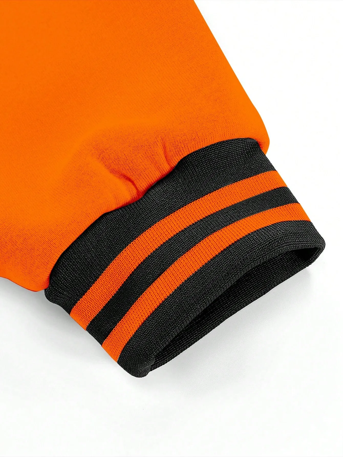 Manfinity Men's Colorblock Letter Pattern Jacket And Joggers Two-piece Set