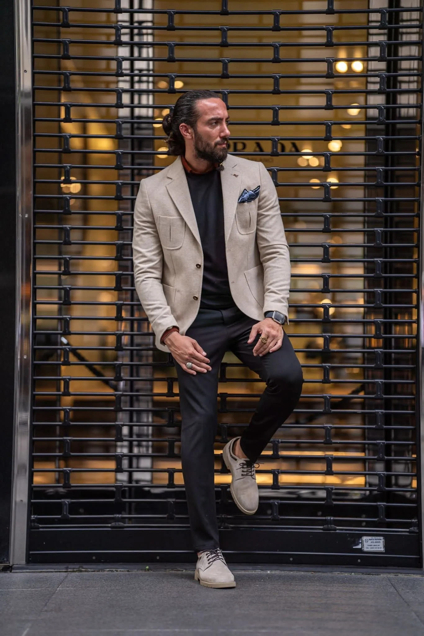 Mateo Beige  Slim Fit Blazer