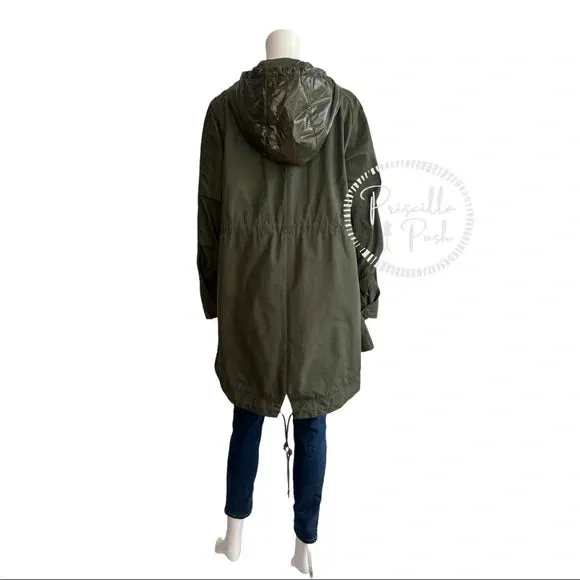 NWT Moncler Olive Green Long Parka Mascate Giubbotto Jacket XL