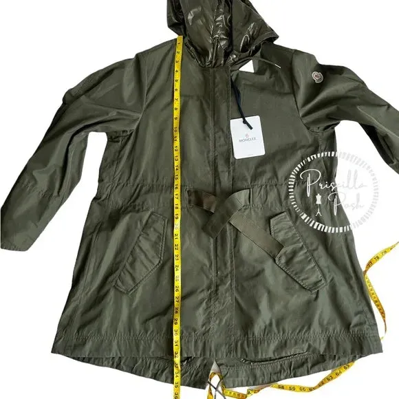 NWT Moncler Olive Green Long Parka Mascate Giubbotto Jacket XL