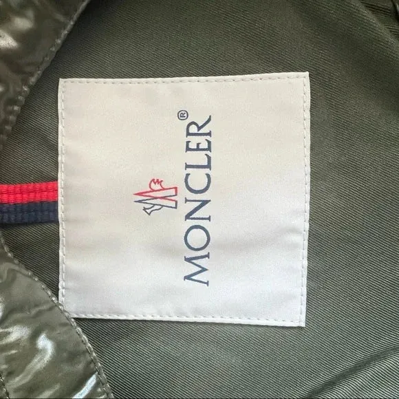 NWT Moncler Olive Green Long Parka Mascate Giubbotto Jacket XL