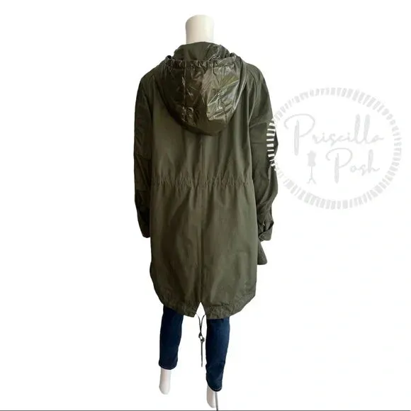 NWT Moncler Olive Green Long Parka Mascate Giubbotto Jacket XL