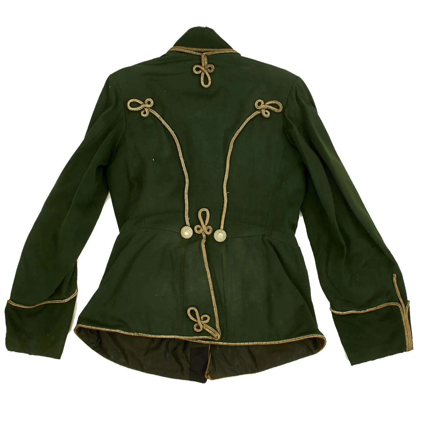 Original Imperial German WWI Hussars Atilla Green Dress Jacket