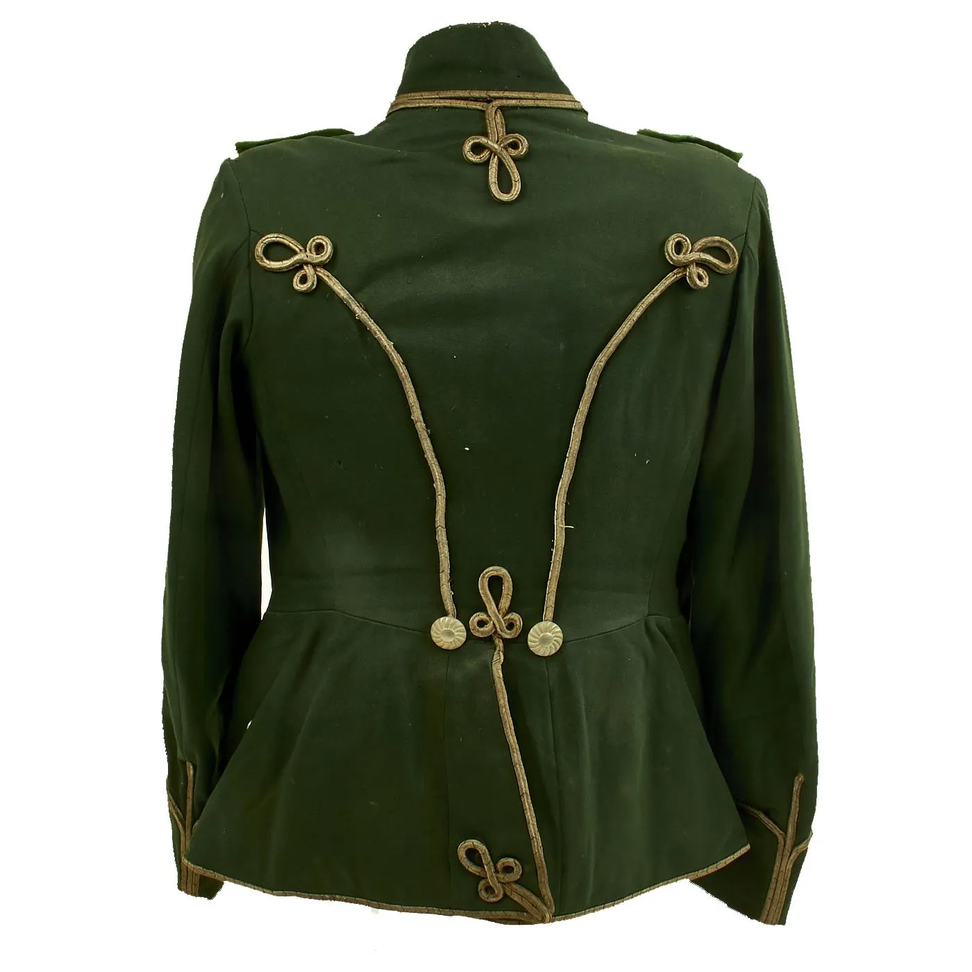 Original Imperial German WWI Hussars Atilla Green Dress Jacket