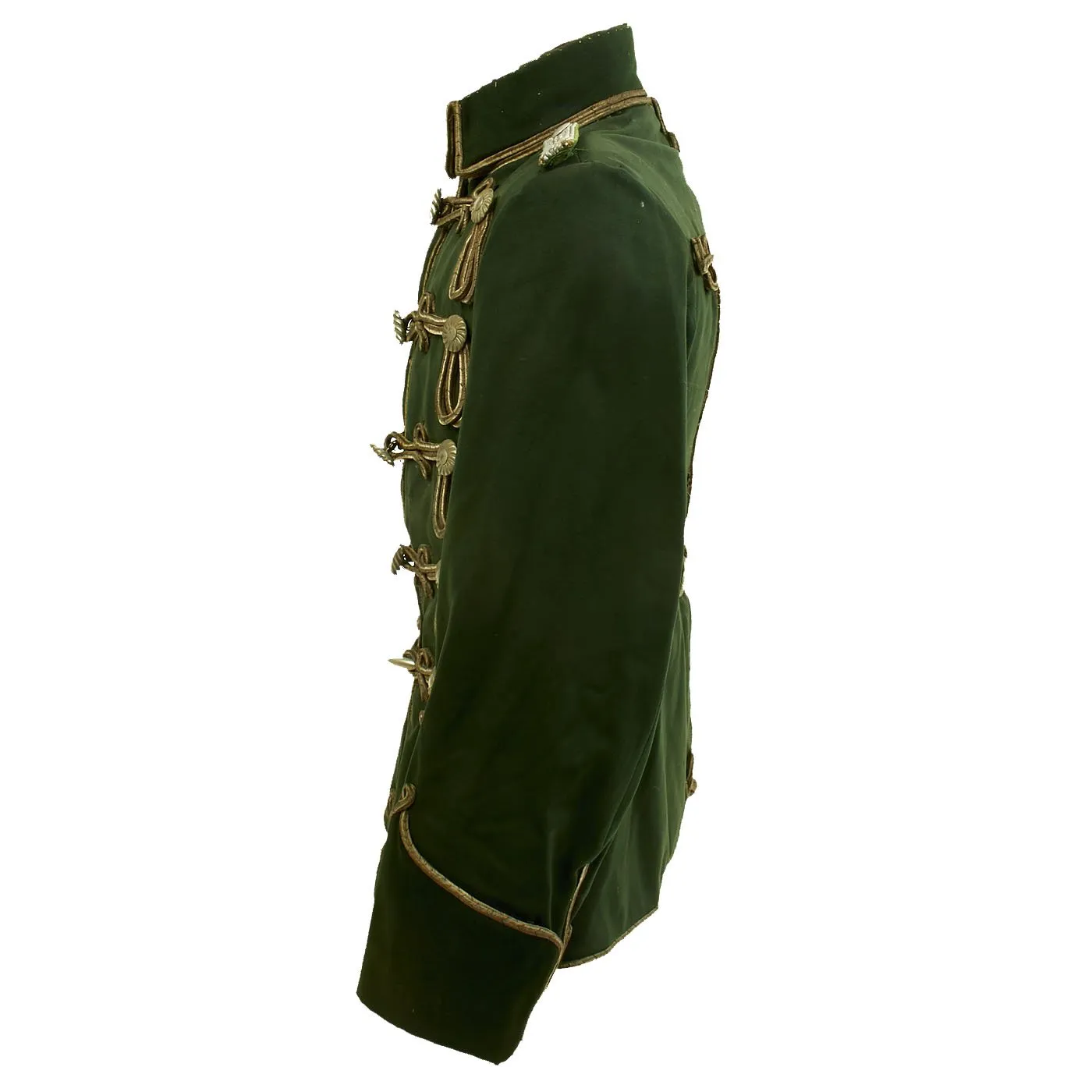 Original Imperial German WWI Hussars Atilla Green Dress Jacket
