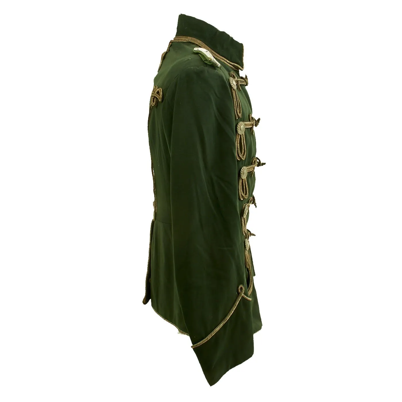 Original Imperial German WWI Hussars Atilla Green Dress Jacket