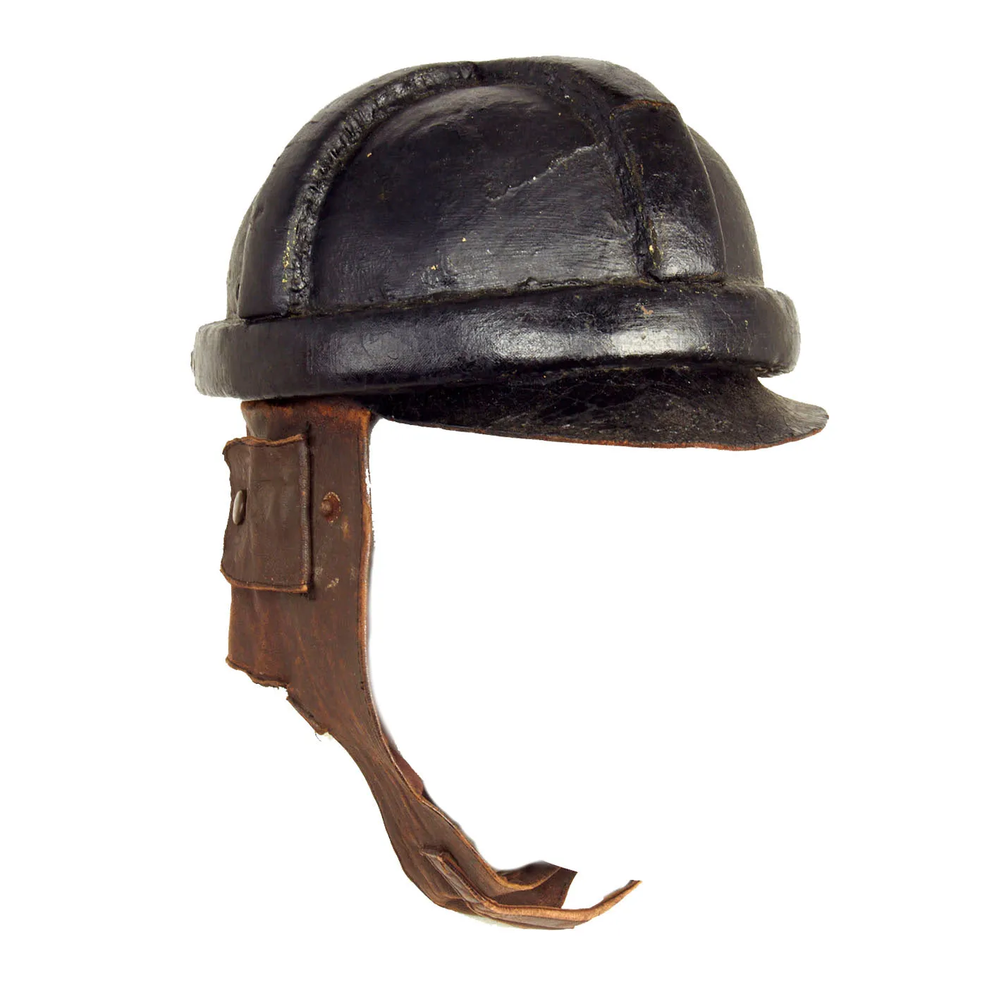 Original Rare Imperial German WWI Aviator’s Roold Pattern Crash Flight Helmet