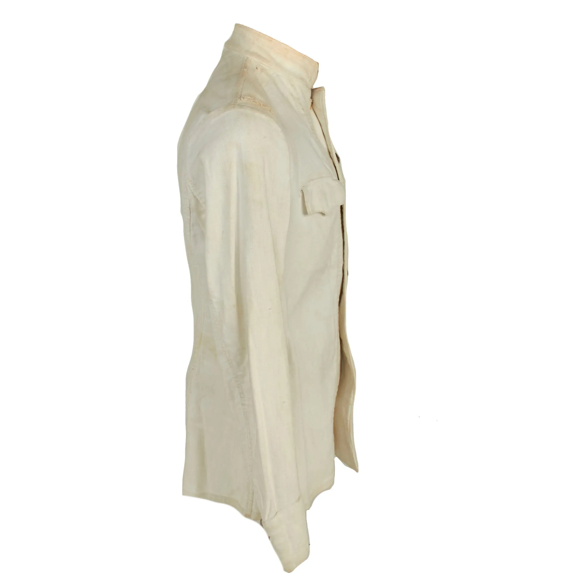 Original Soviet WWII Era M-1943 Officers Summer White Kitel Uniform Tunic