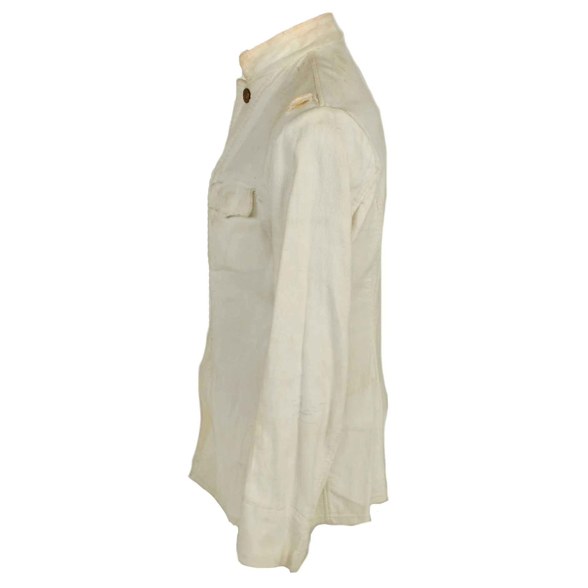 Original Soviet WWII Era M-1943 Officers Summer White Kitel Uniform Tunic
