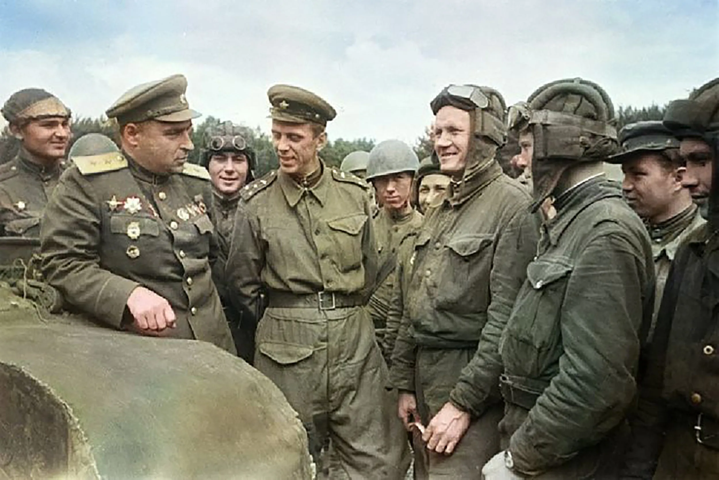 Original Soviet WWII Red Army General Poluboyarov Pavel Pavlovich, Commander of the 4th Guards Tank Corps Uniform - Formerly Part of the A.A.F. Tank Museum