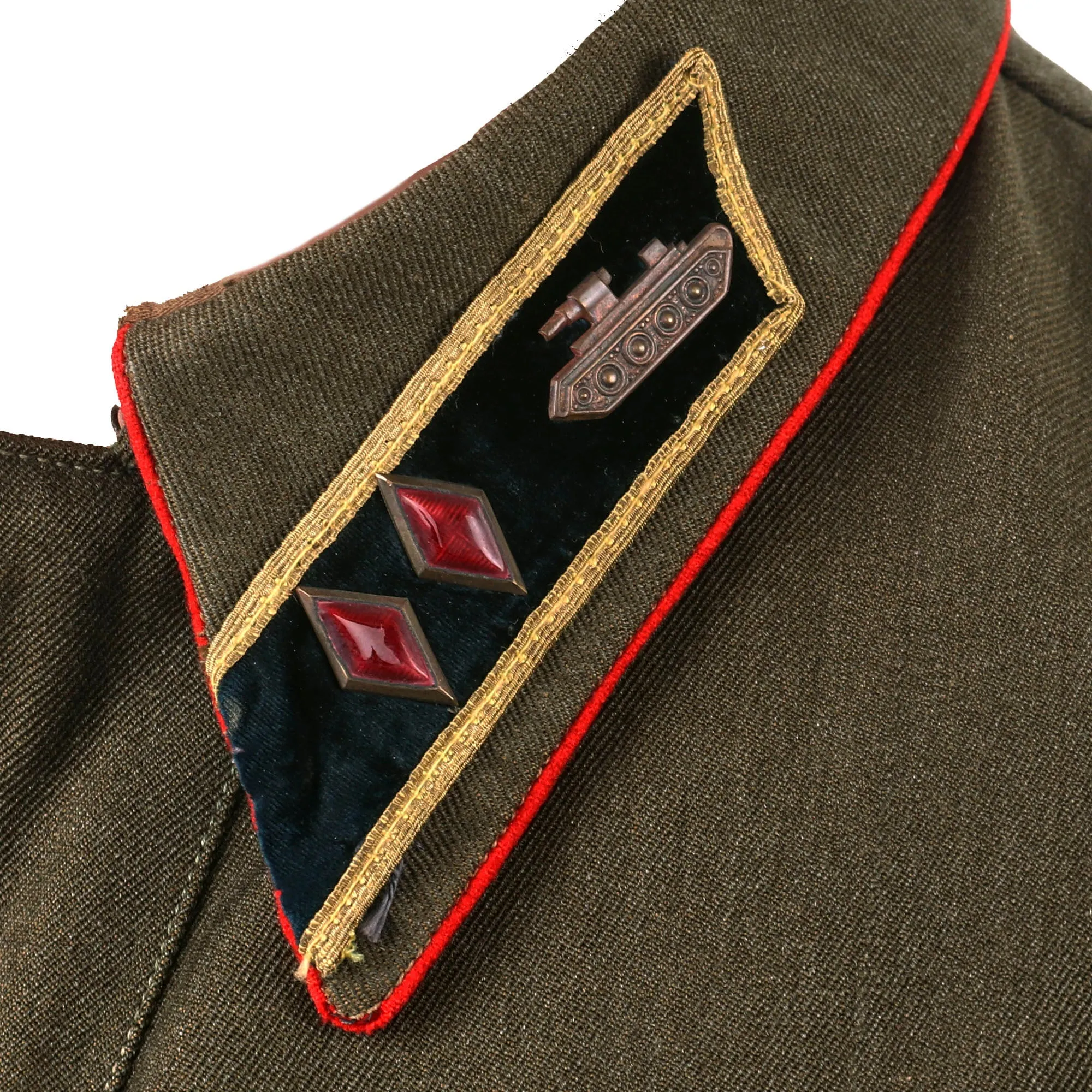 Original Soviet WWII Red Army General Poluboyarov Pavel Pavlovich, Commander of the 4th Guards Tank Corps Uniform - Formerly Part of the A.A.F. Tank Museum