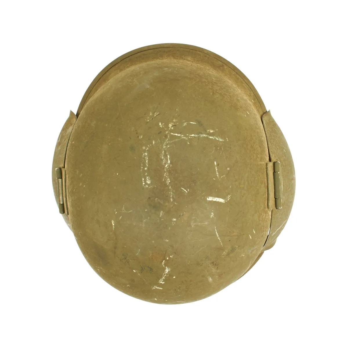 Original U.S. WWII USAAF Bomber Crew M3 Steel FLAK Helmet - Complete Rigging