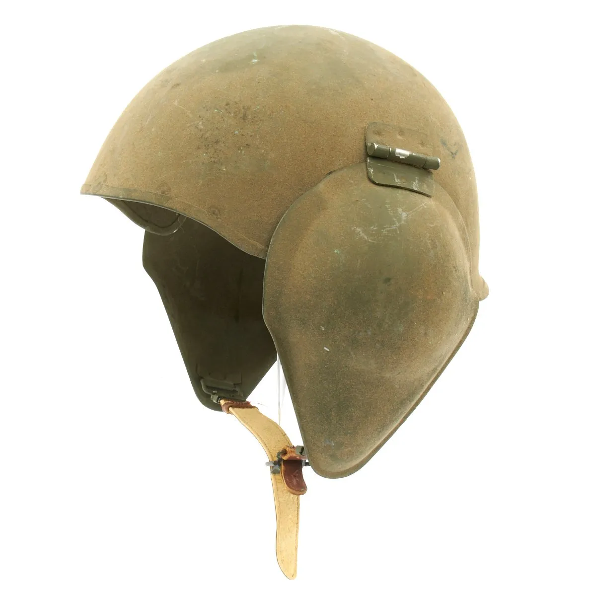 Original U.S. WWII USAAF Bomber Crew M5 Steel FLAK Helmet - Complete & Unissued