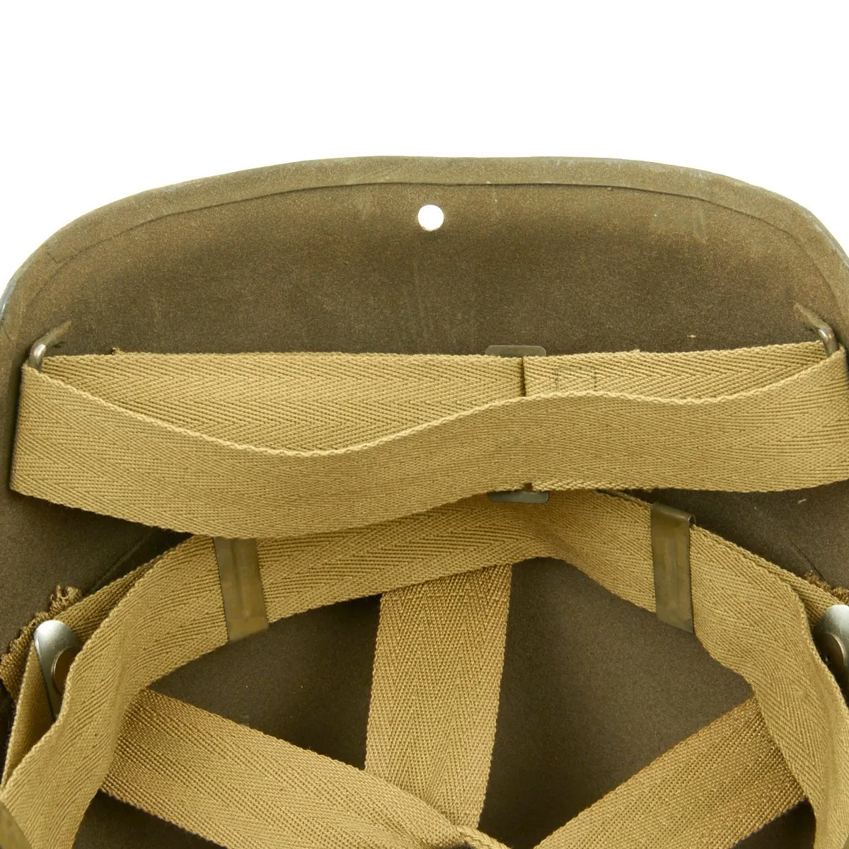 Original U.S. WWII USAAF Bomber Crew M5 Steel FLAK Helmet - Complete & Unissued