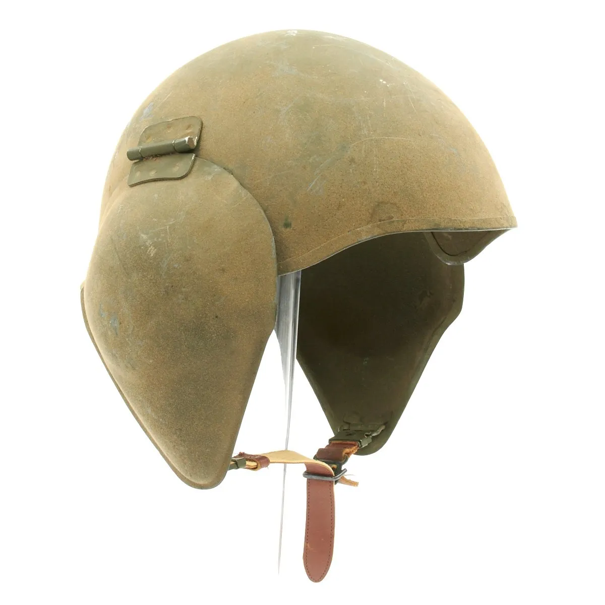Original U.S. WWII USAAF Bomber Crew M5 Steel FLAK Helmet - Complete & Unissued