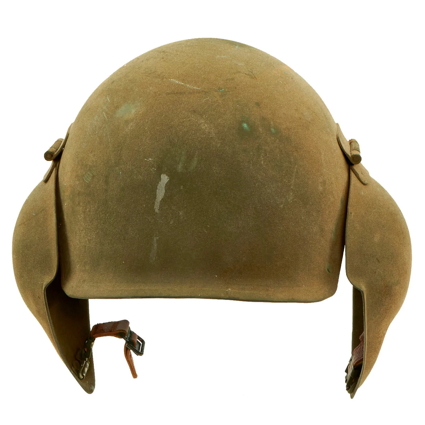 Original U.S. WWII USAAF Bomber Crew M5 Steel FLAK Helmet with Complete Liner and Chinstrap - Unissued Condition