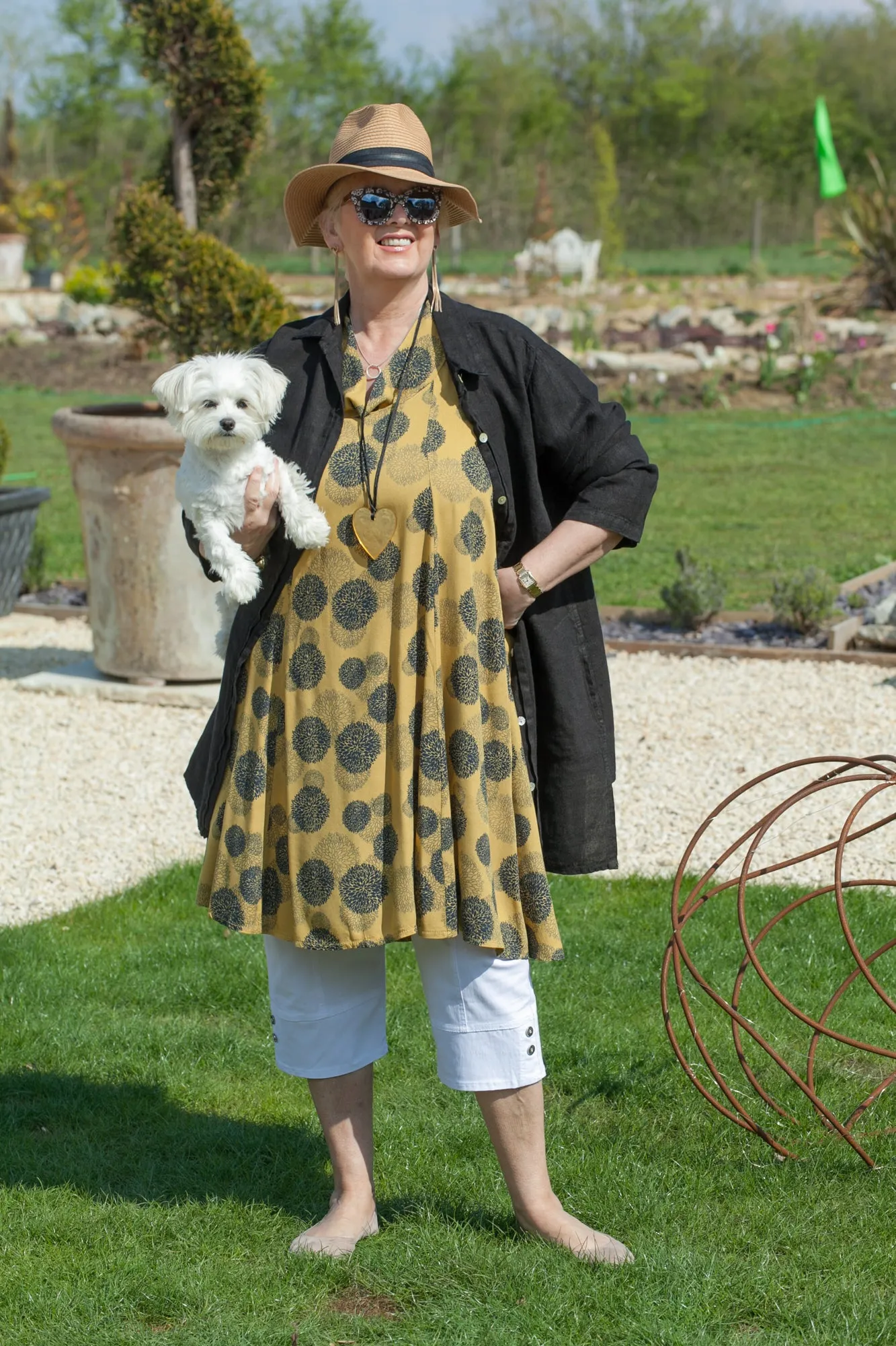 ORTENZA - 8135/p ITALIAN LINEN TUNIC/SHORT JACKET *PREMIUM*