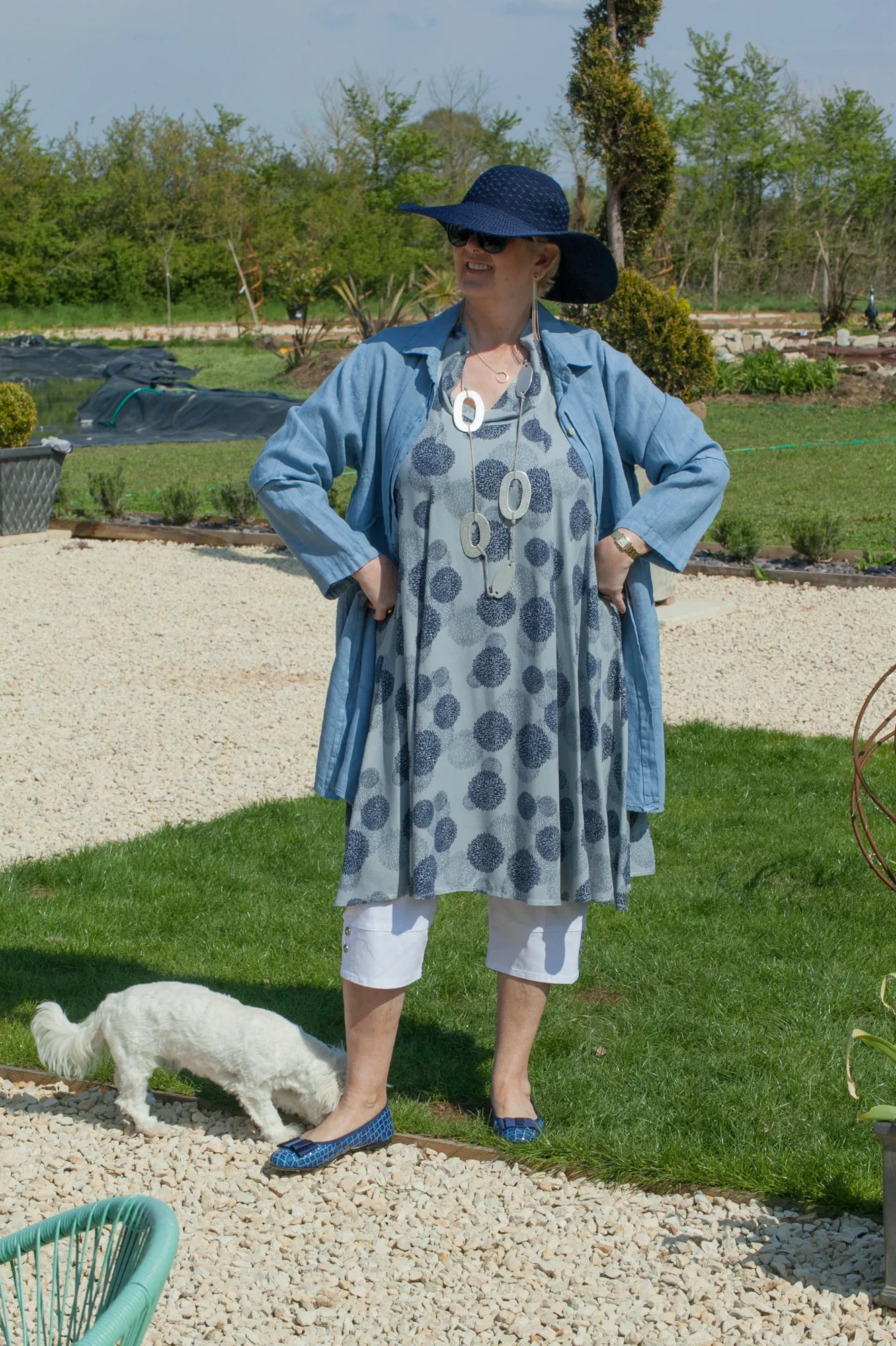 ORTENZA - 8135/p ITALIAN LINEN TUNIC/SHORT JACKET *PREMIUM*
