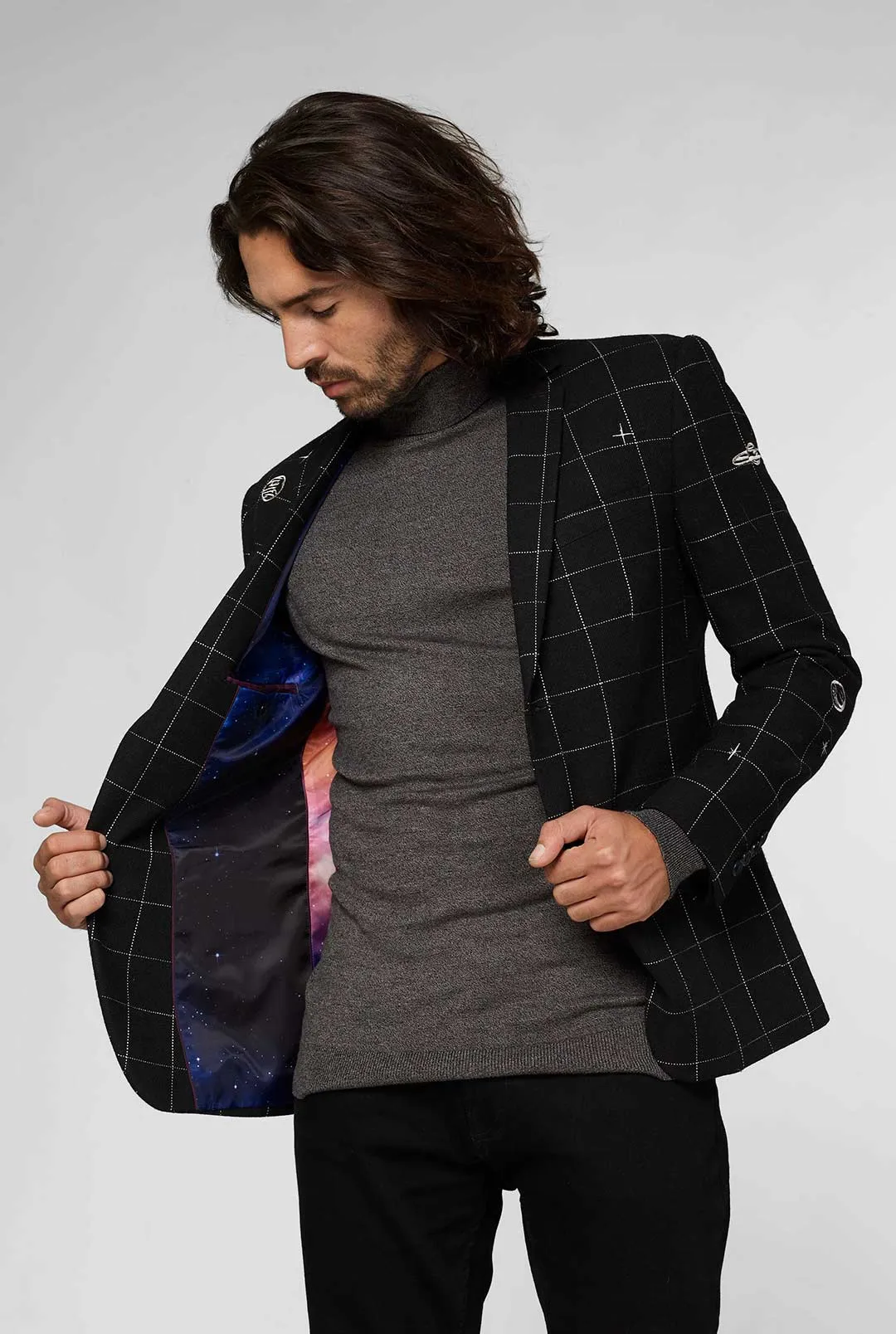 Outer Space - Galaxy Map - Black
