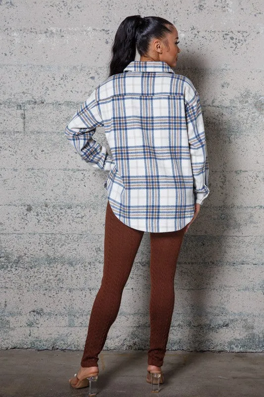 Oversize Multi Color Plaid Shacket