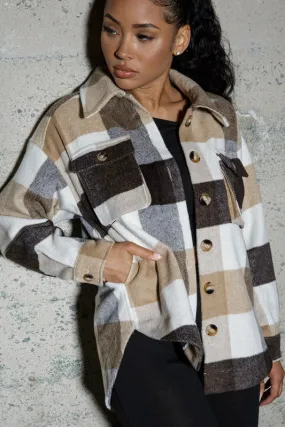 Oversize Multi Color Plaid Shacket