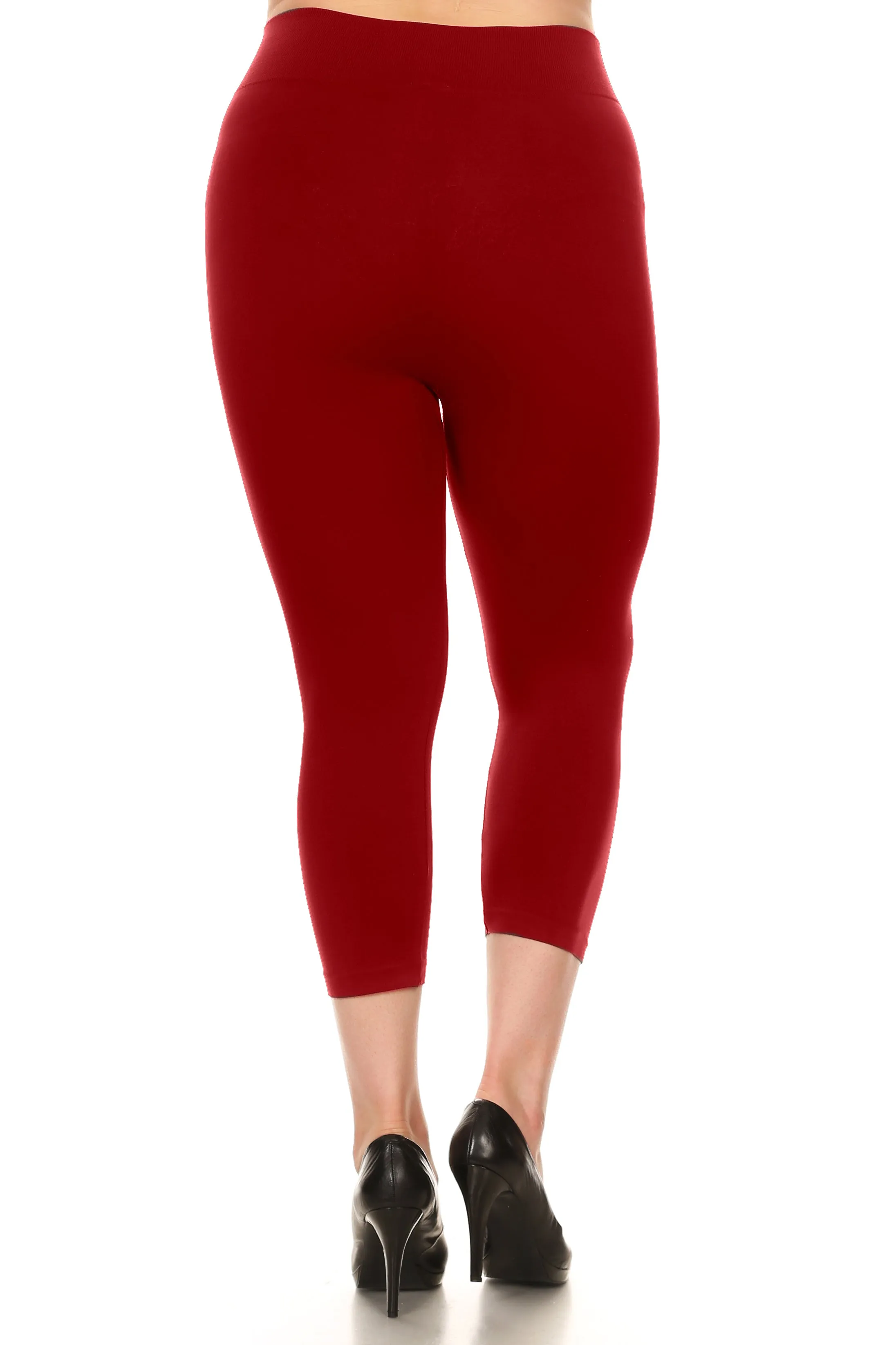 Plus Size Wendy Seamless Capri Leggings