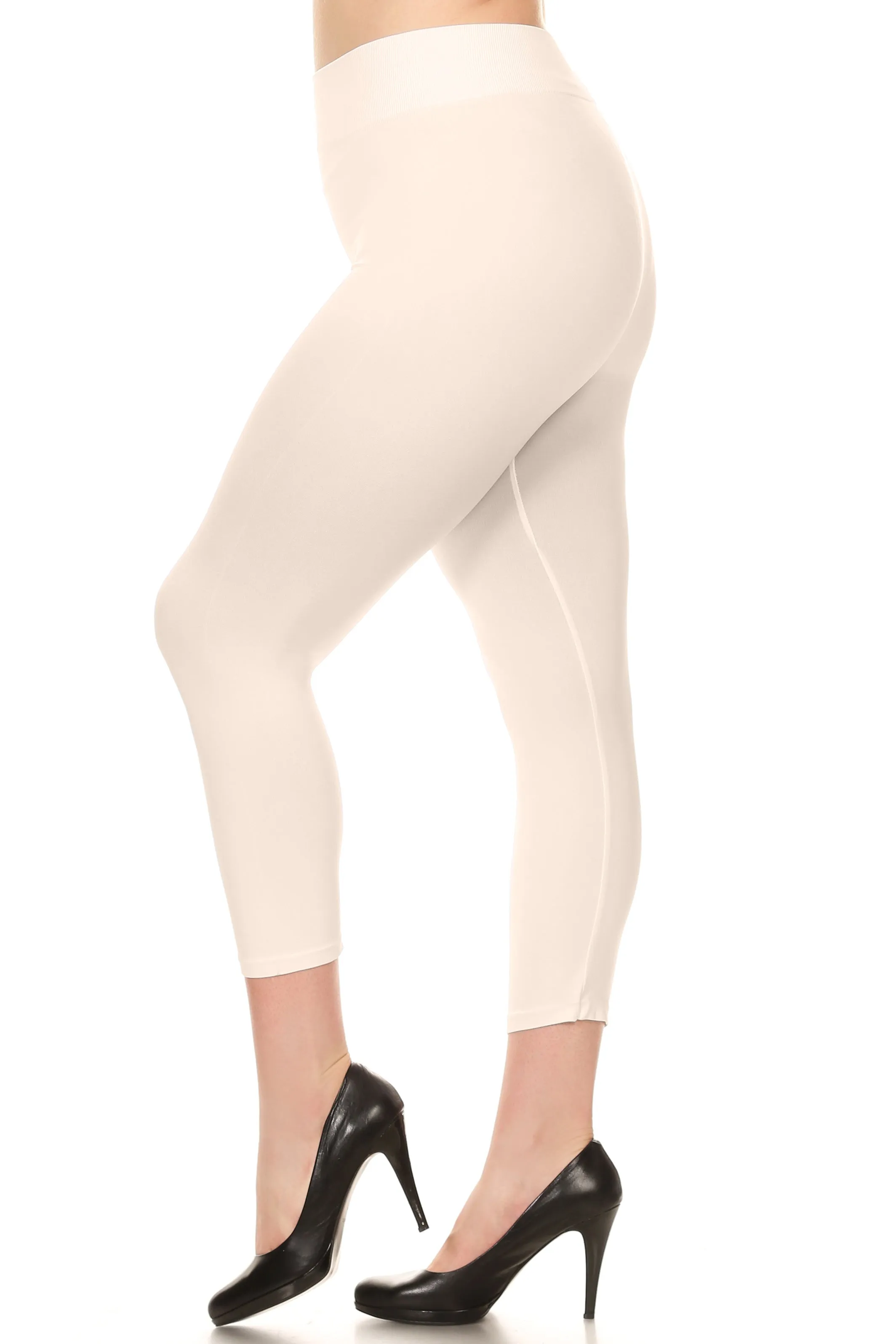 Plus Size Wendy Seamless Capri Leggings