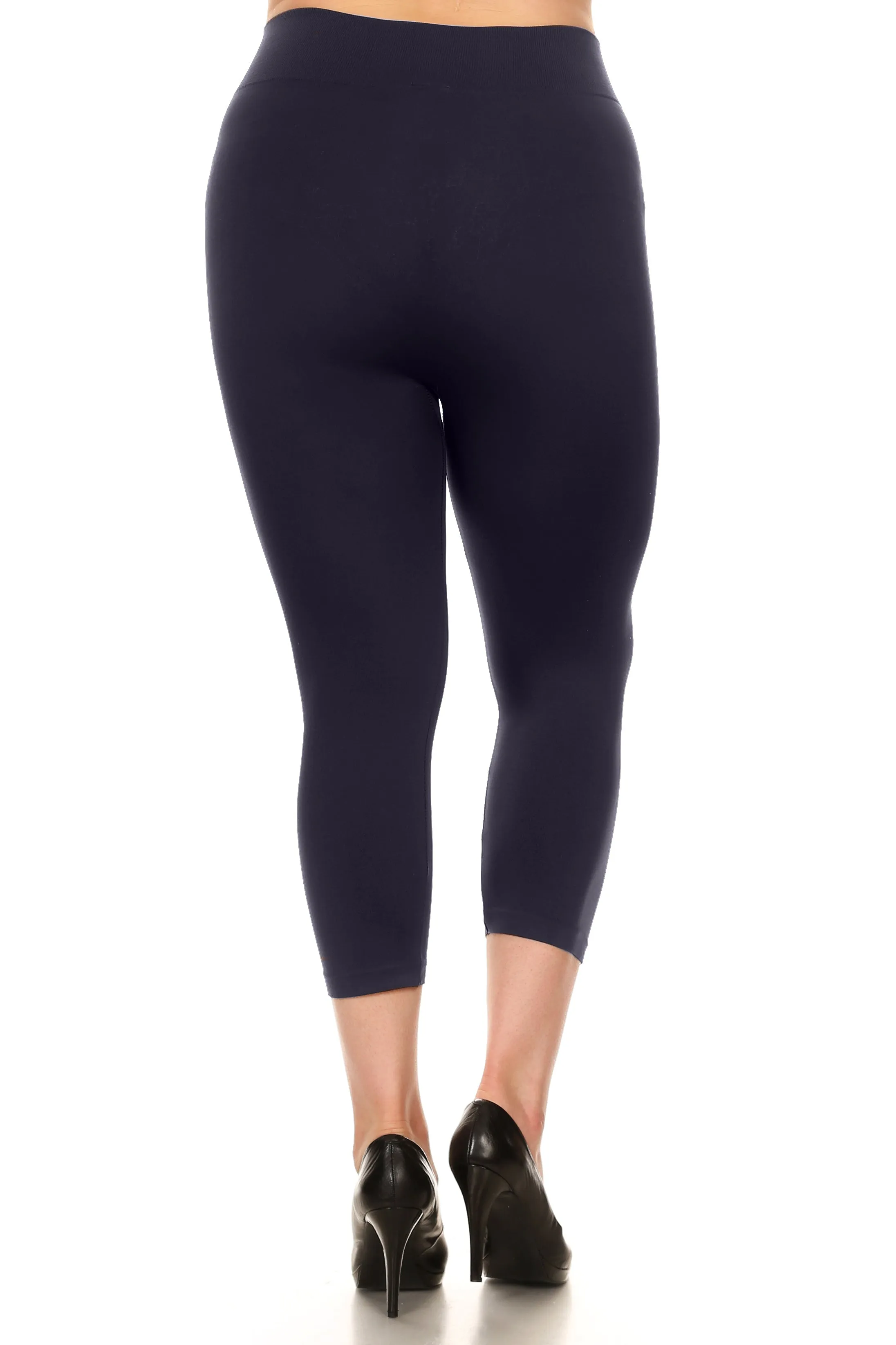 Plus Size Wendy Seamless Capri Leggings