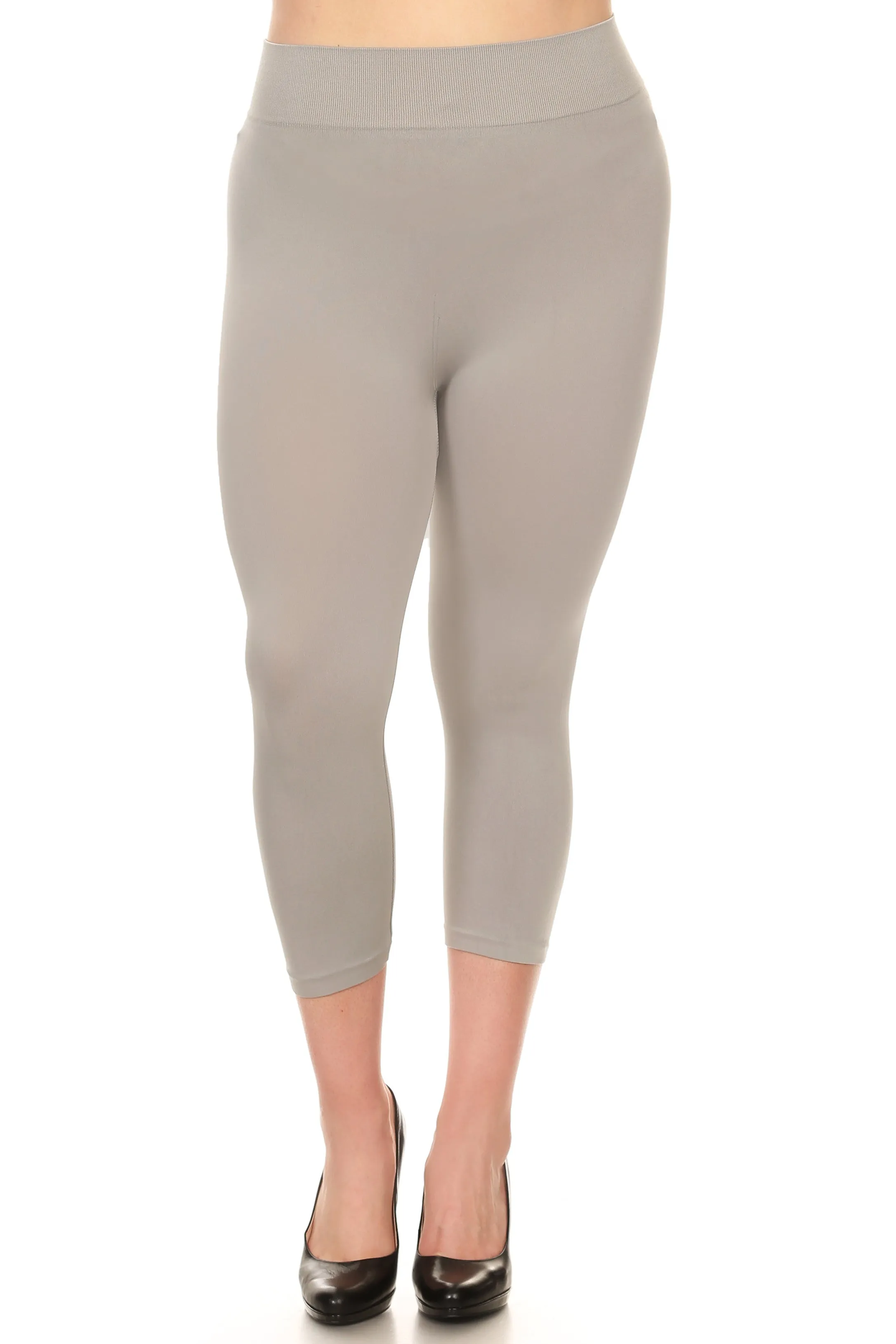 Plus Size Wendy Seamless Capri Leggings