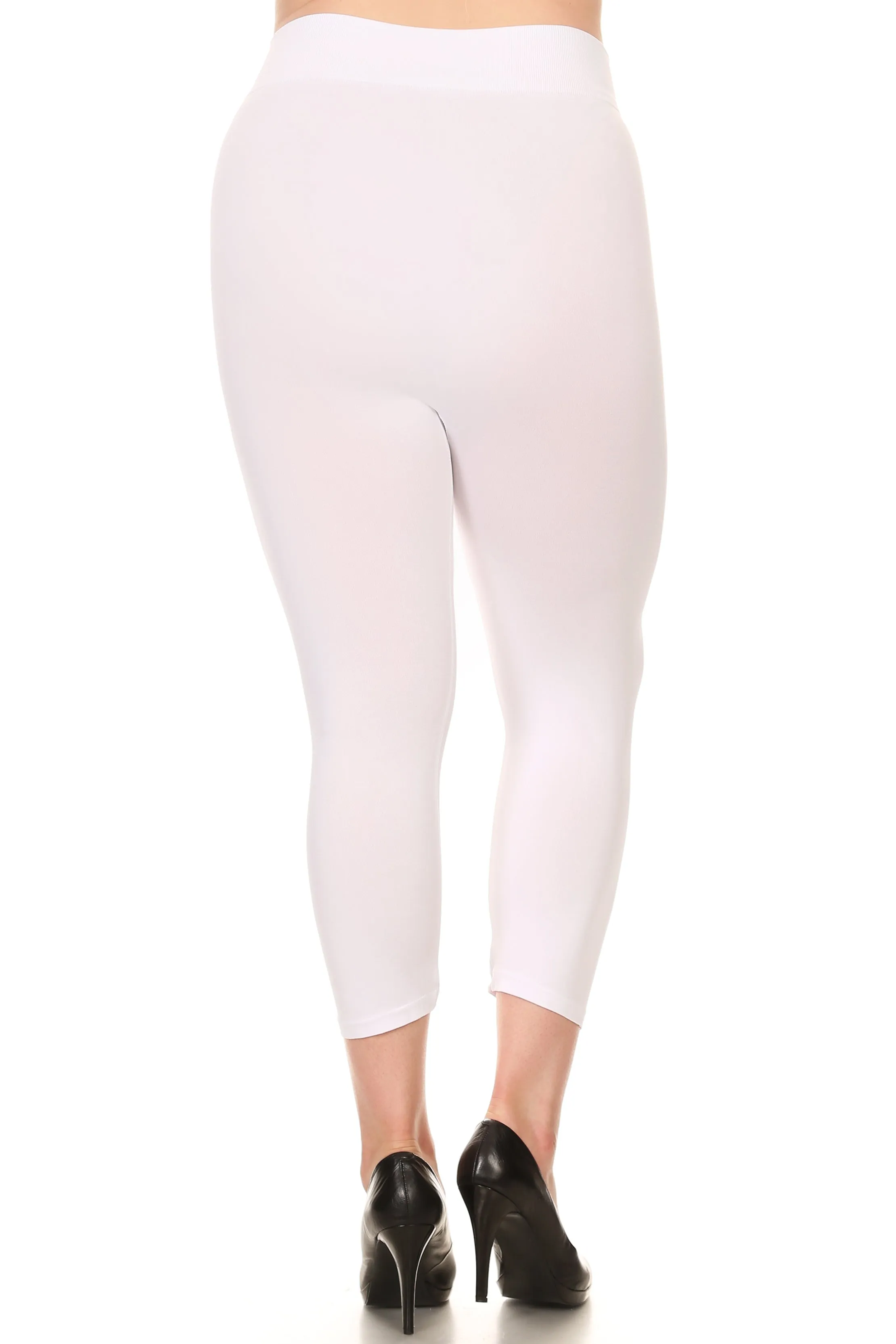 Plus Size Wendy Seamless Capri Leggings